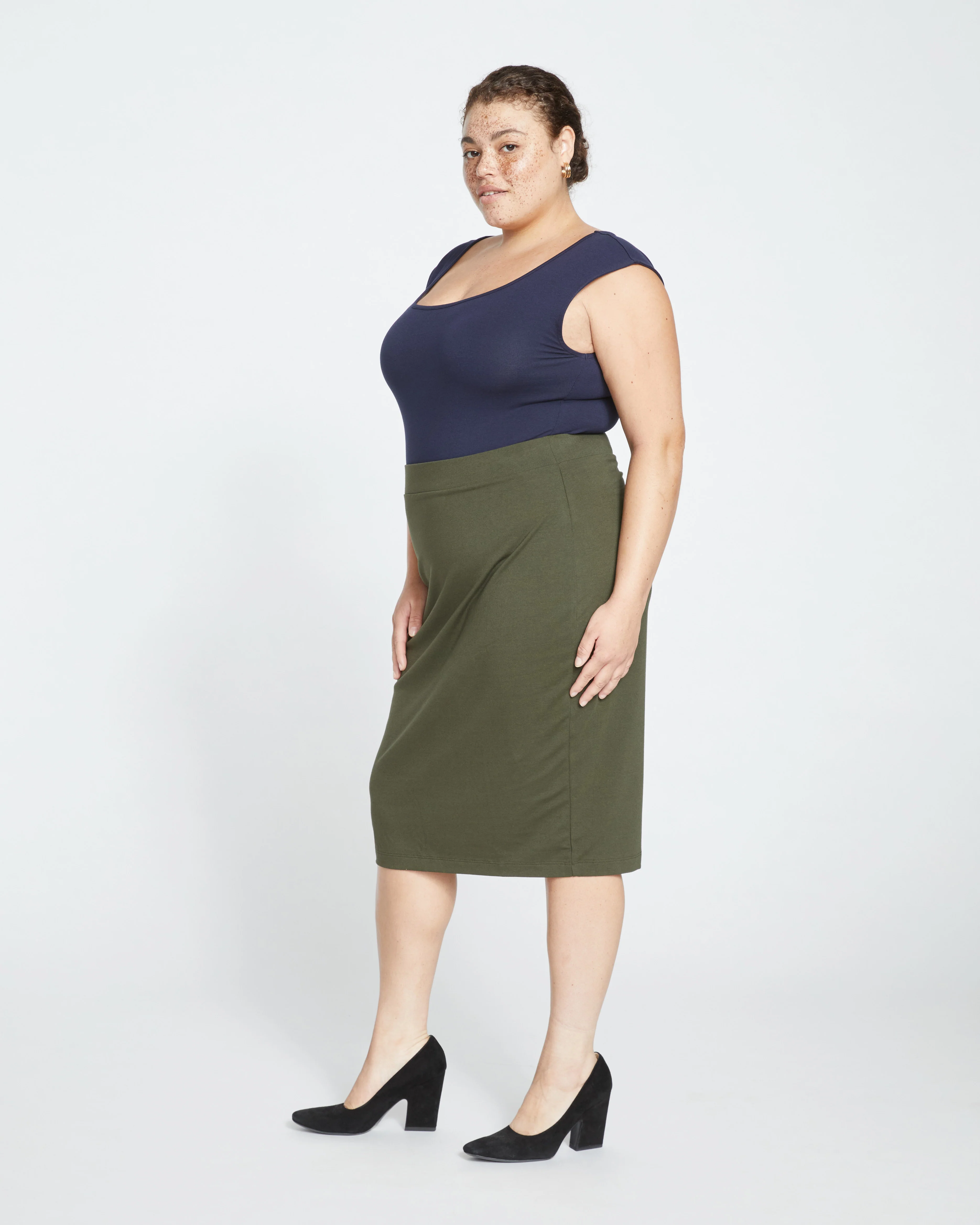 Danube Jersey Skirt - Nori - Image 4