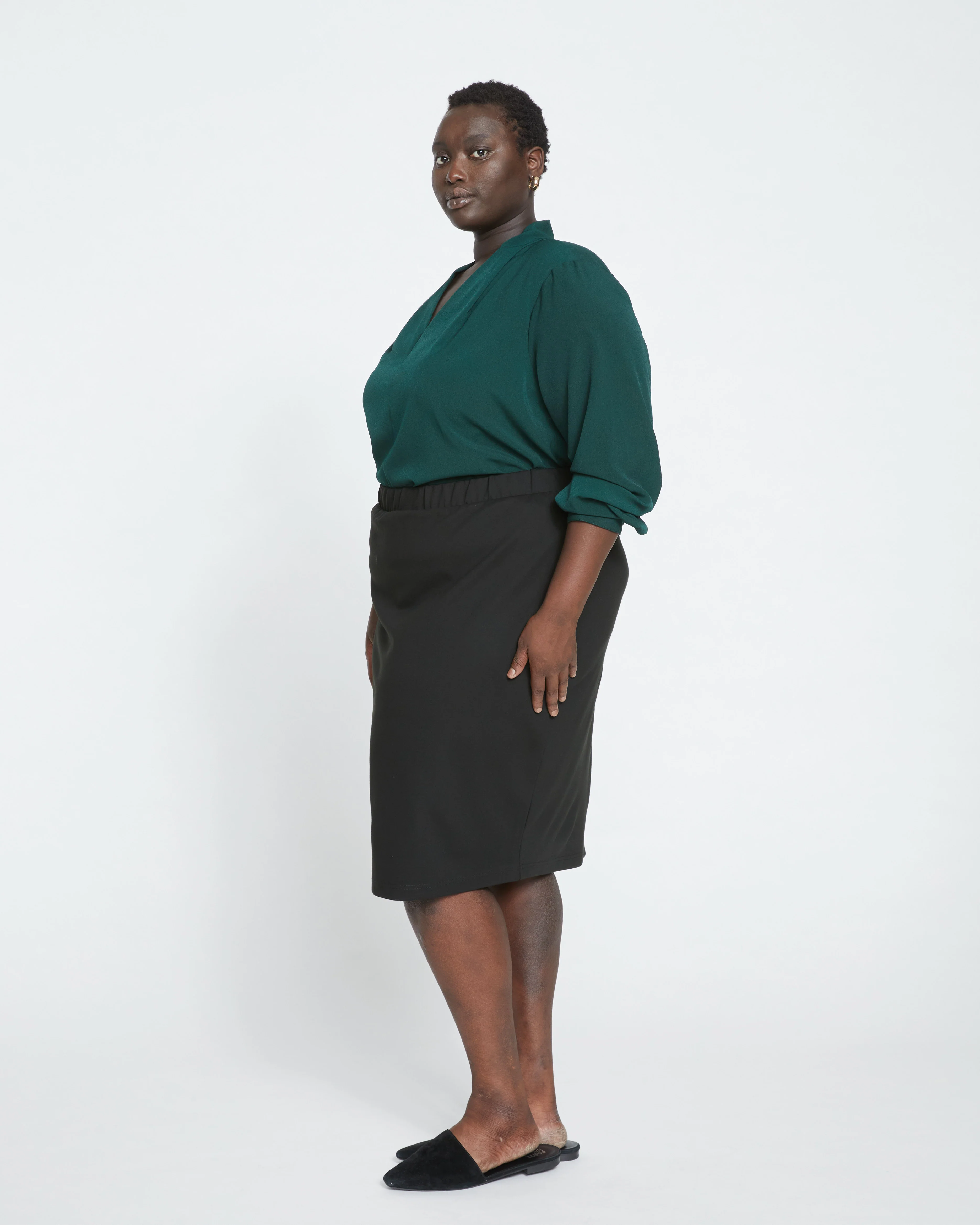 Danube Ponte Skirt - Black - Image 3