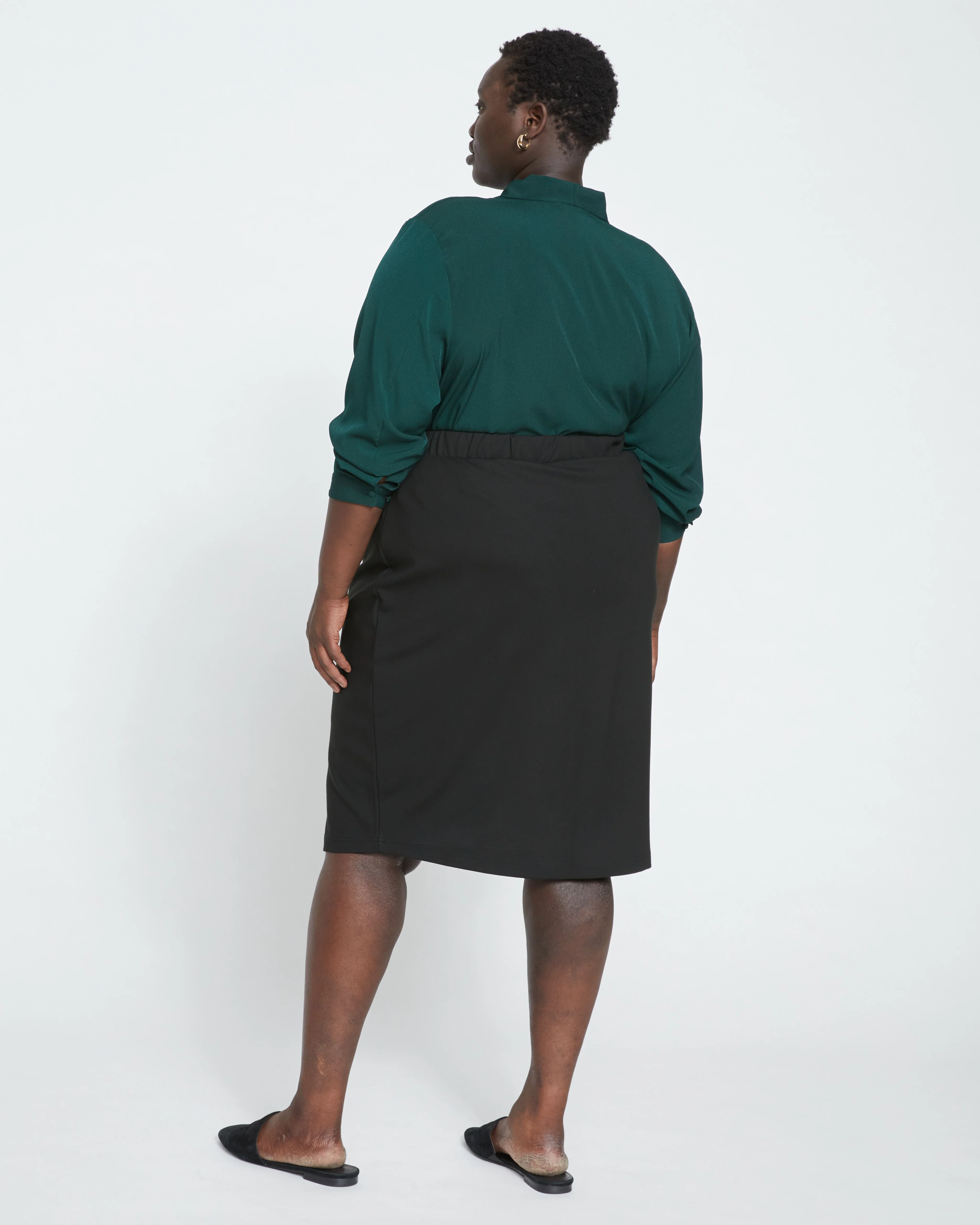 Danube Ponte Skirt - Black - Image 4