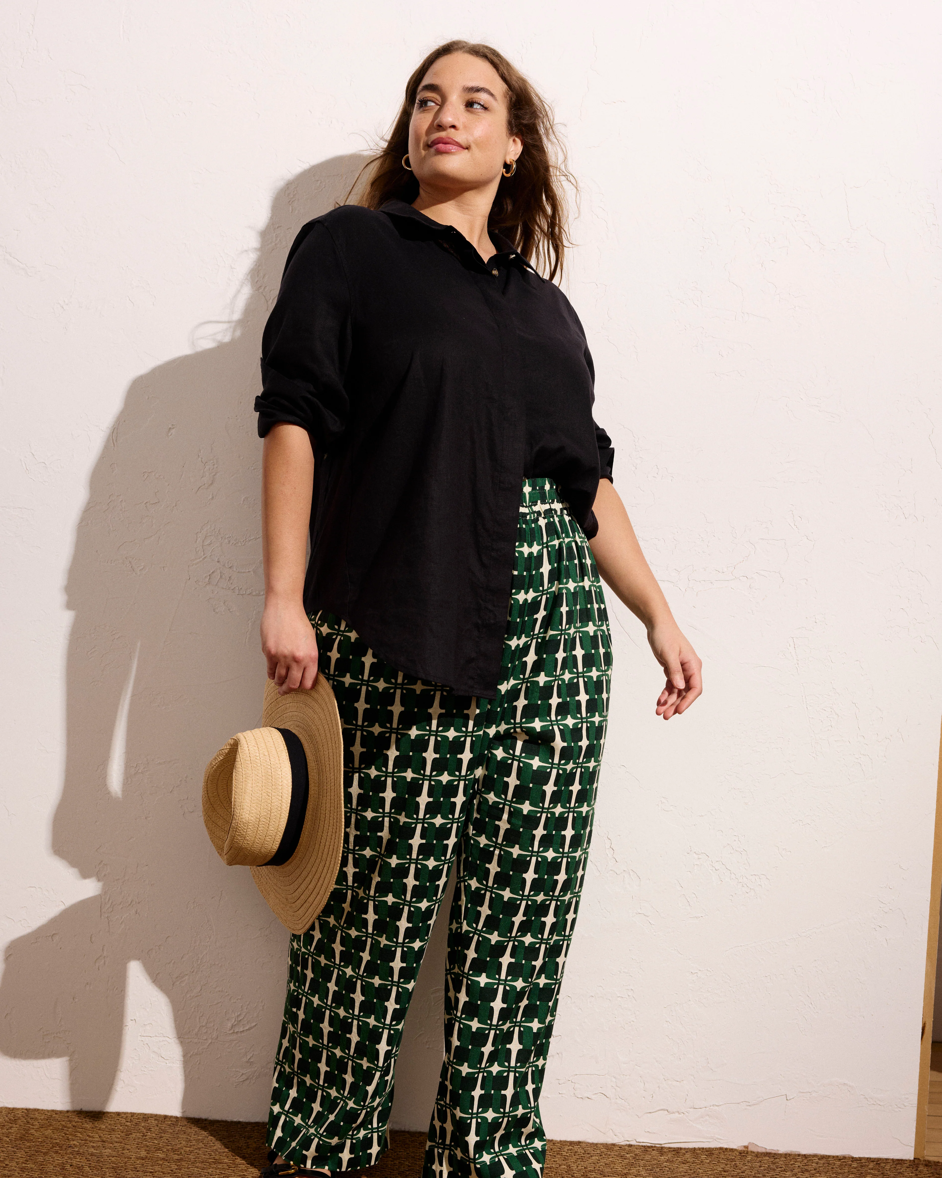 Dawn Linen Hi Low Tunic - Black - Image 5