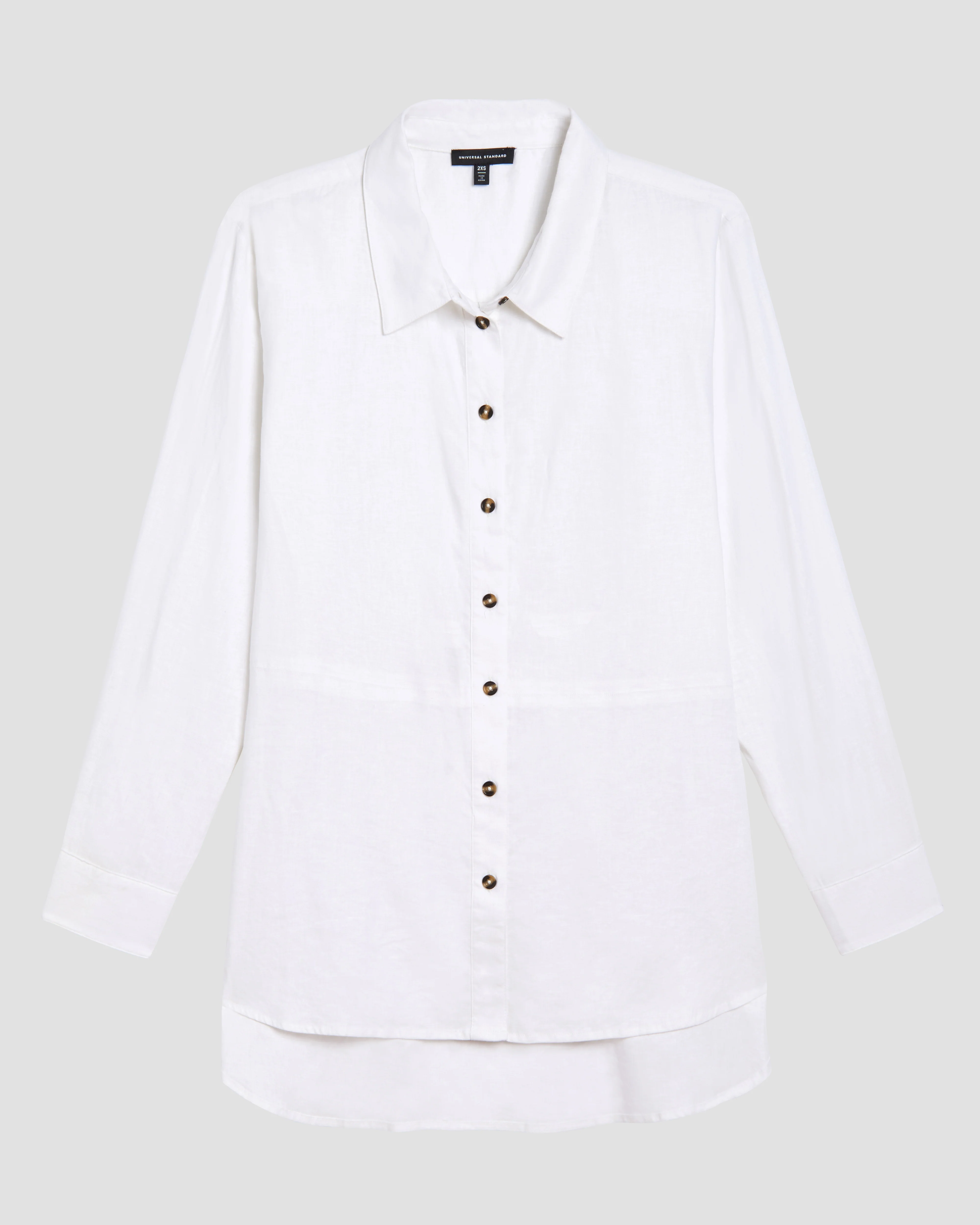 Dawn Linen Hi Low Tunic - White - Image 4