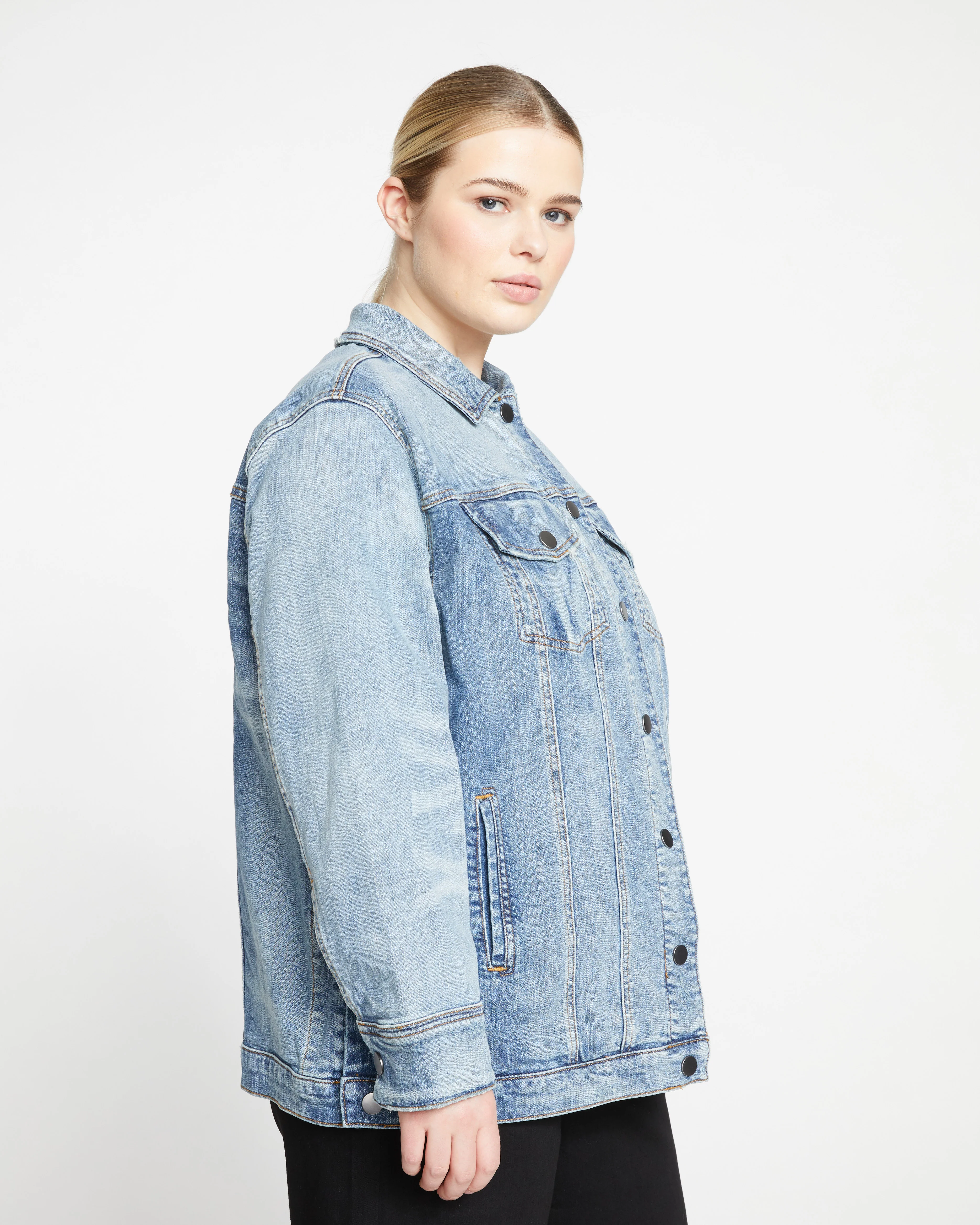 Denim Chore Jacket - Light Blue - Image 4