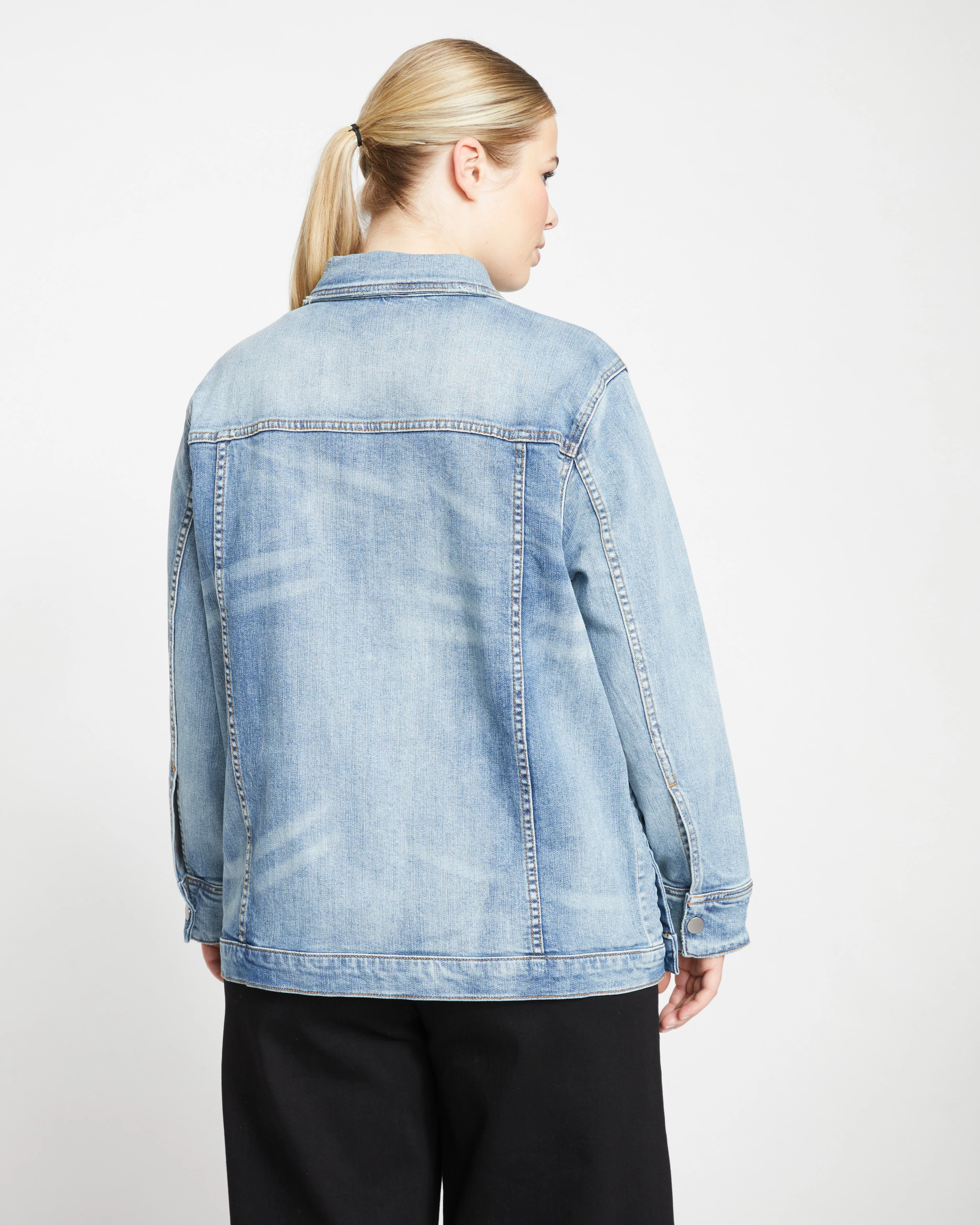 Denim Chore Jacket - Light Blue - Image 5