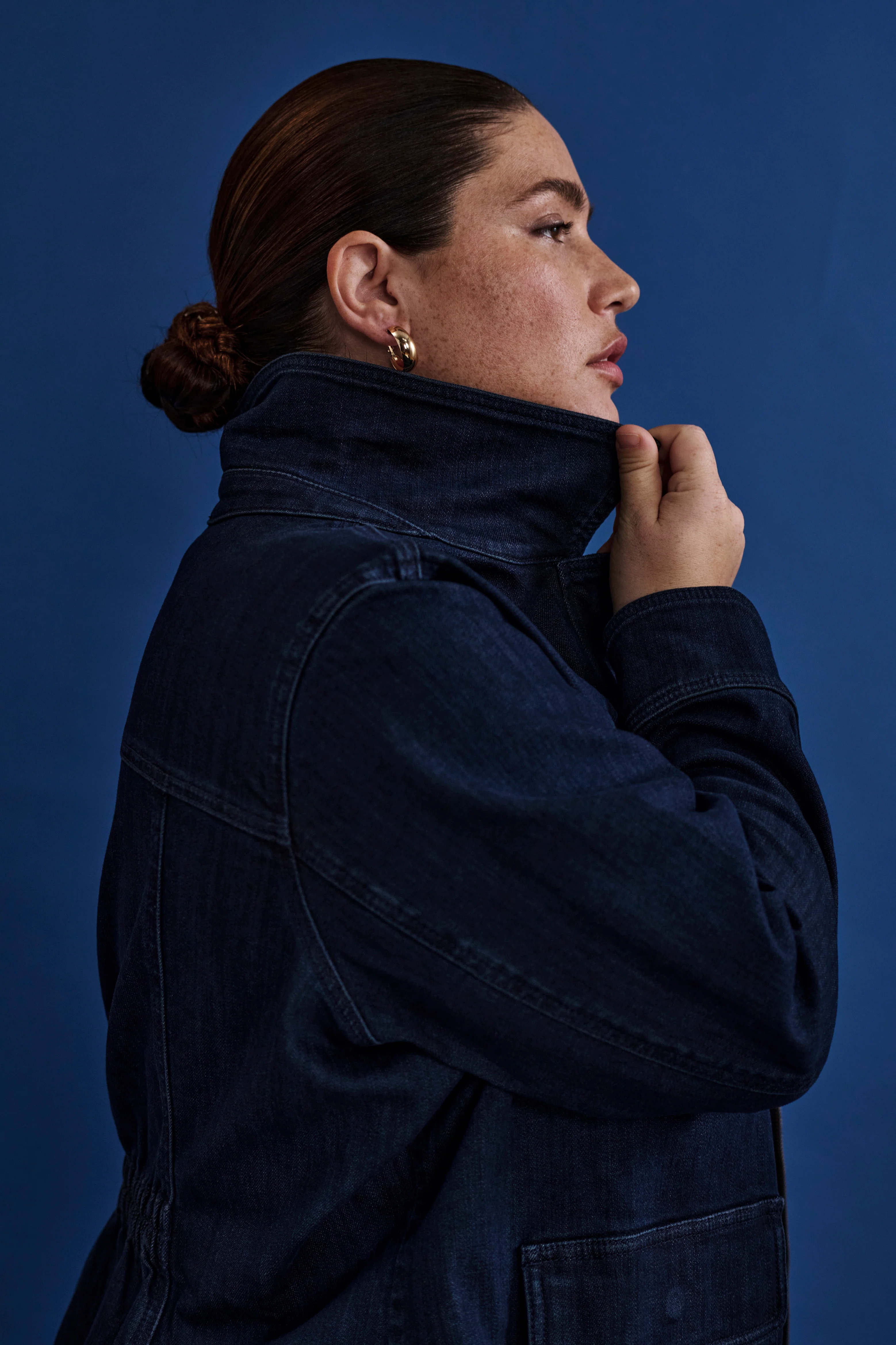 Denim Utility Jacket - Dark Indigo - Image 7