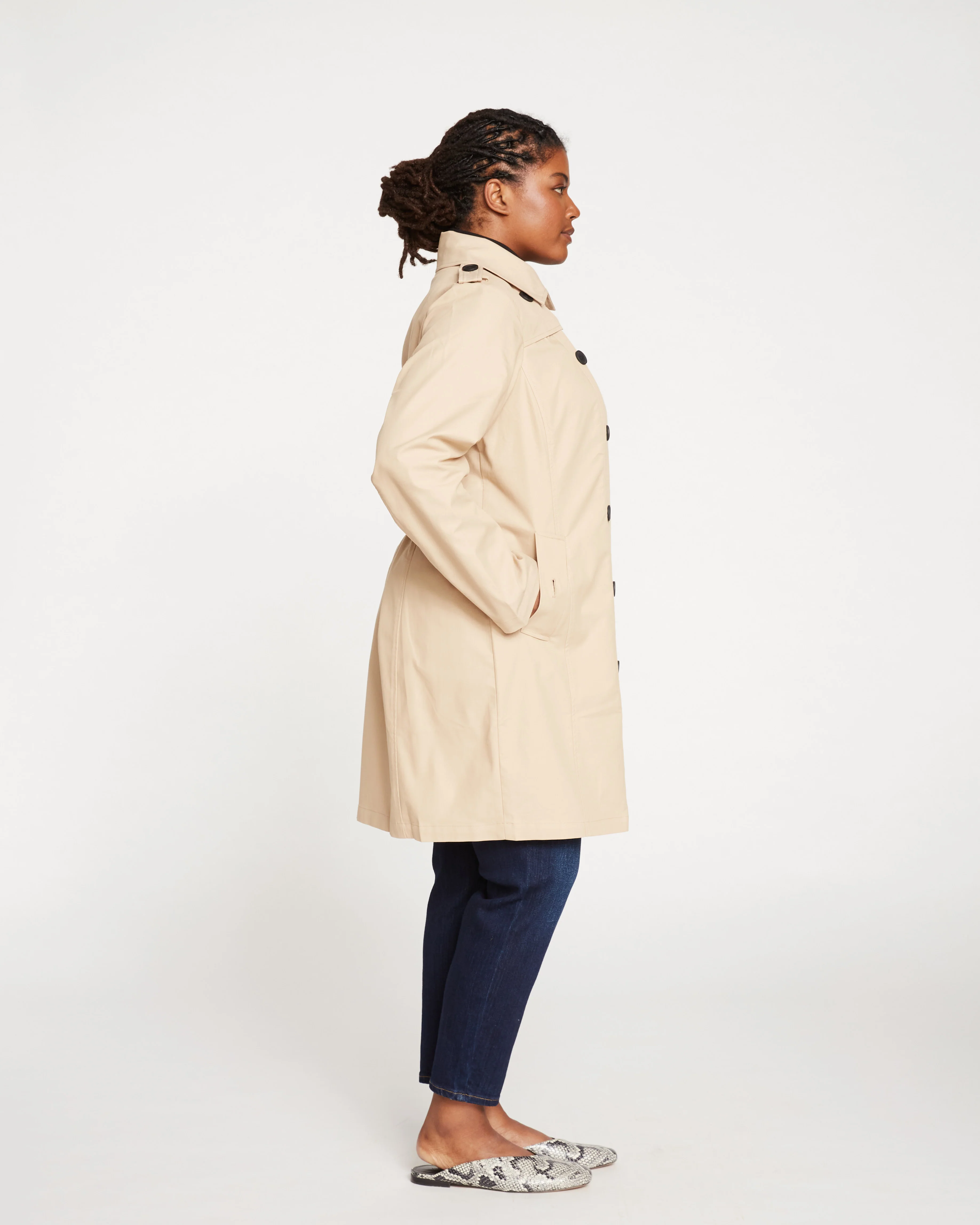 Derjon Trench Coat - Khaki - Image 12