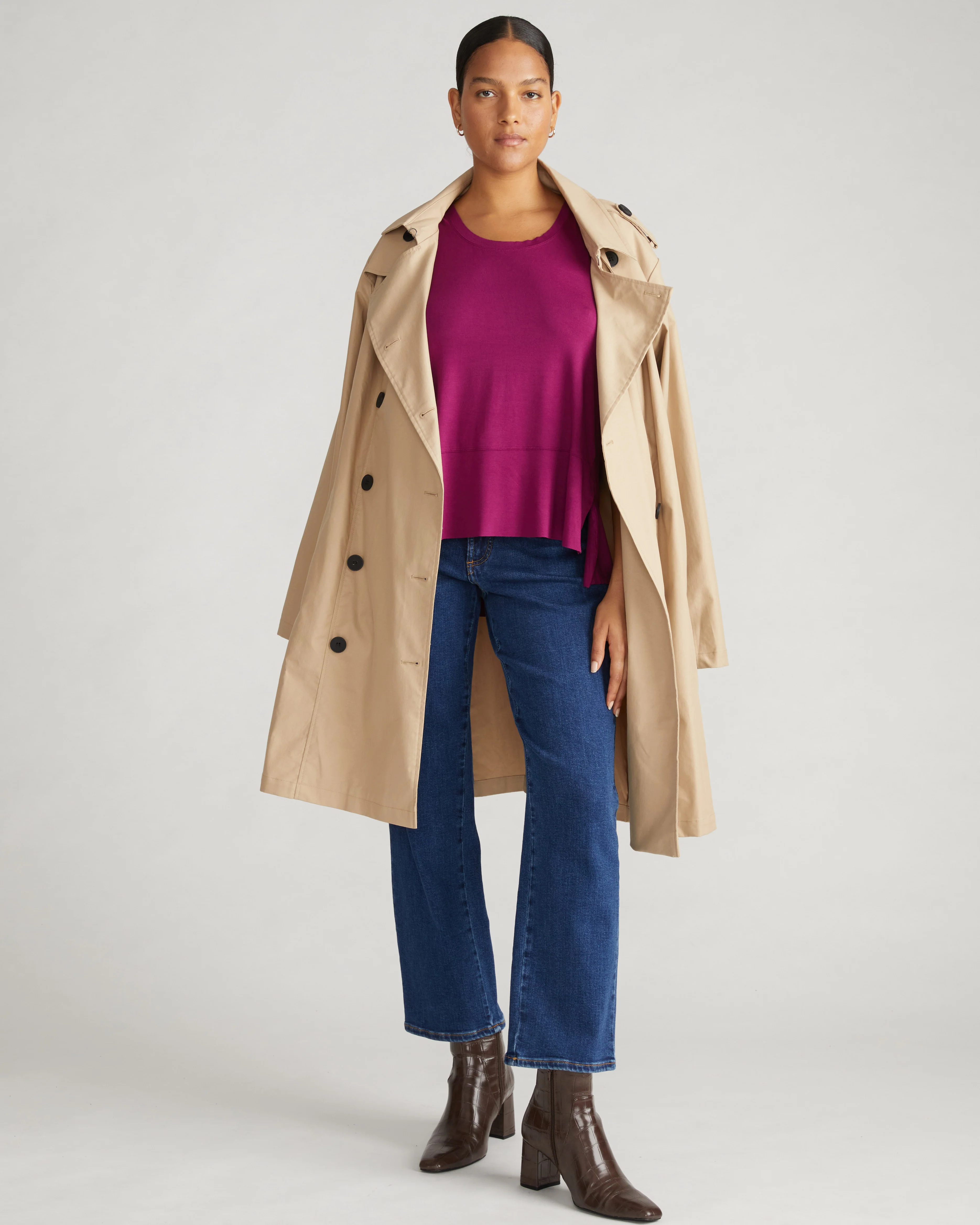 Derjon Trench Coat - Khaki - Image 4