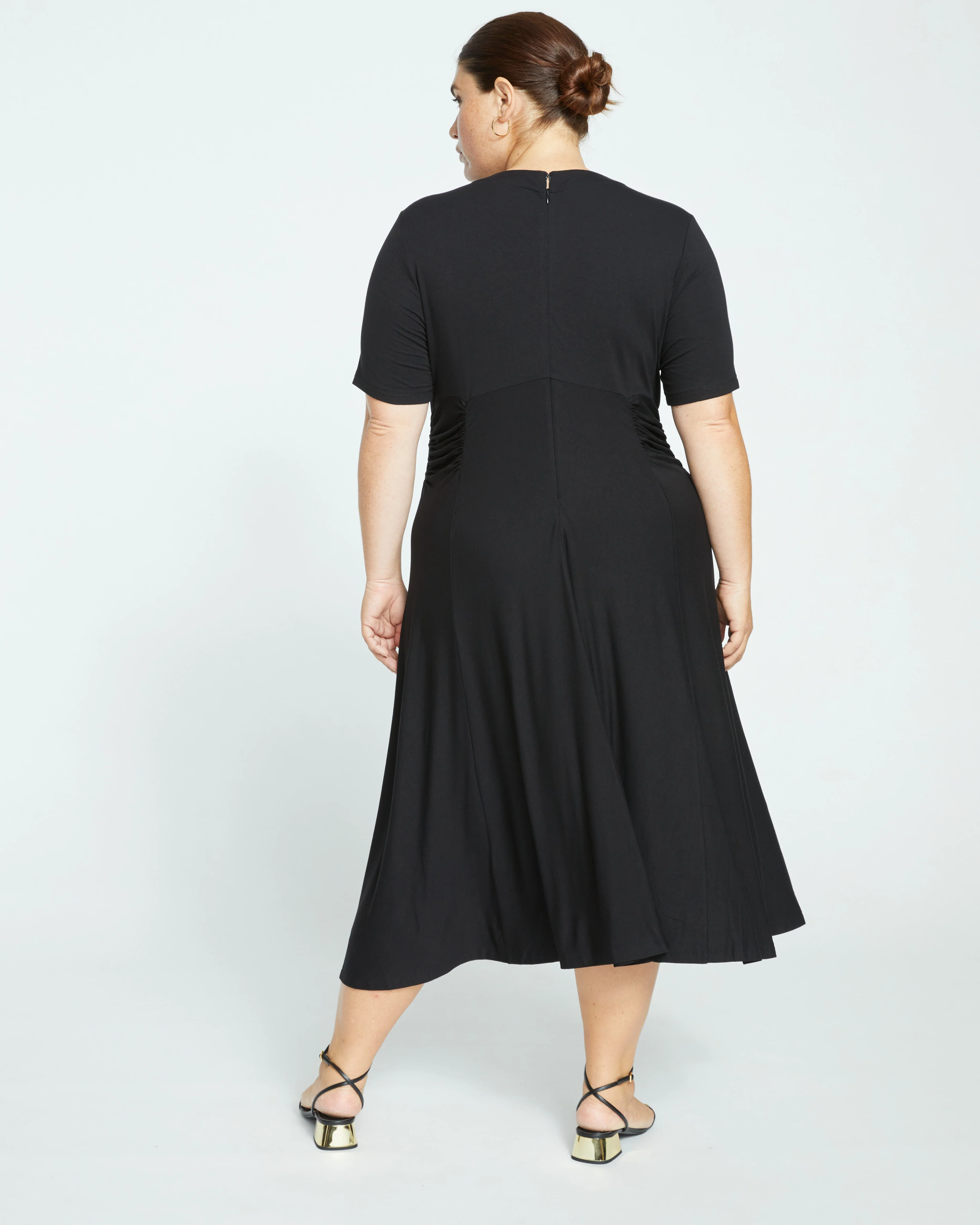 Devi Liquid Jersey Dress - Black - Image 4
