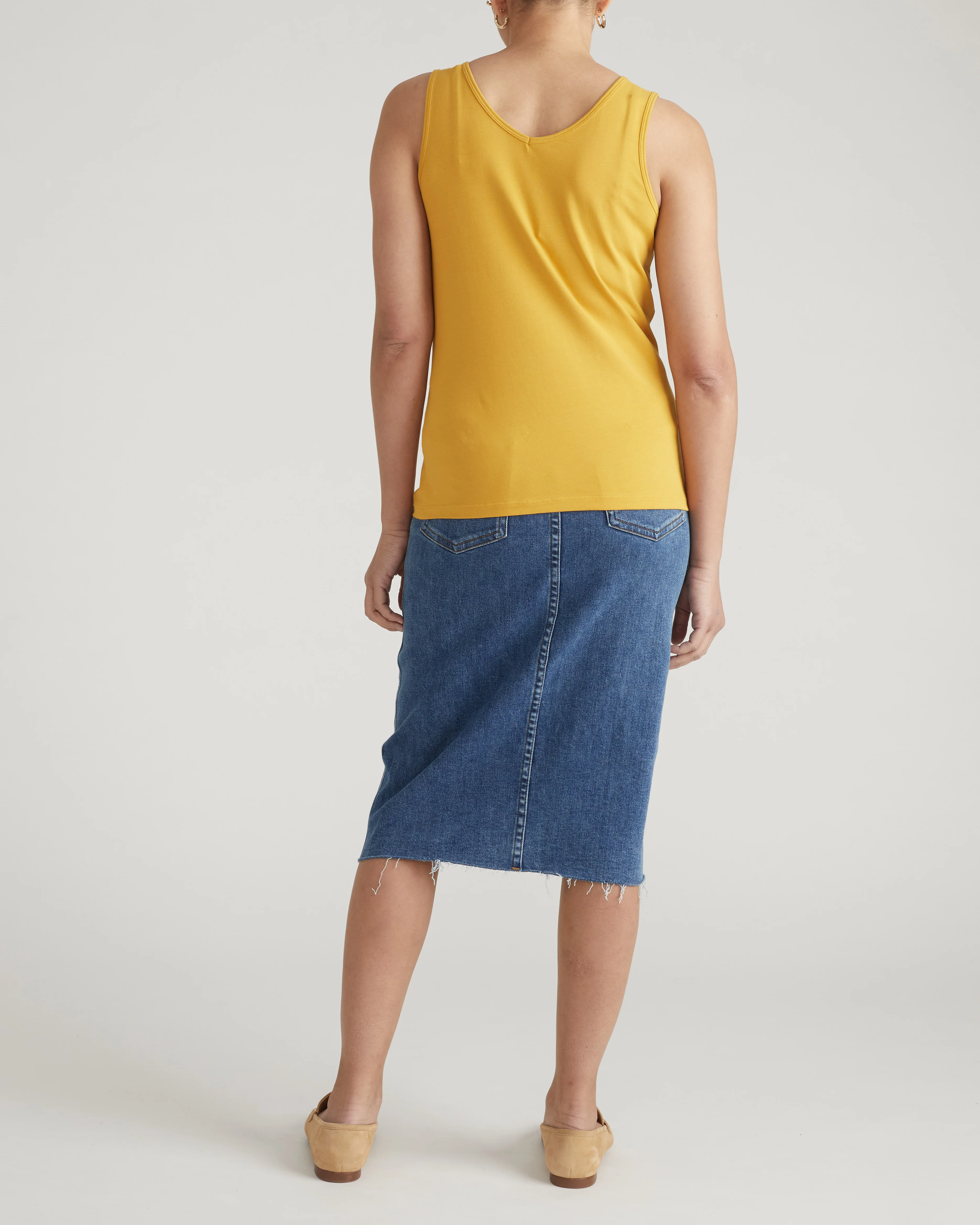 Double V Tank - Goldenrod - Image 4