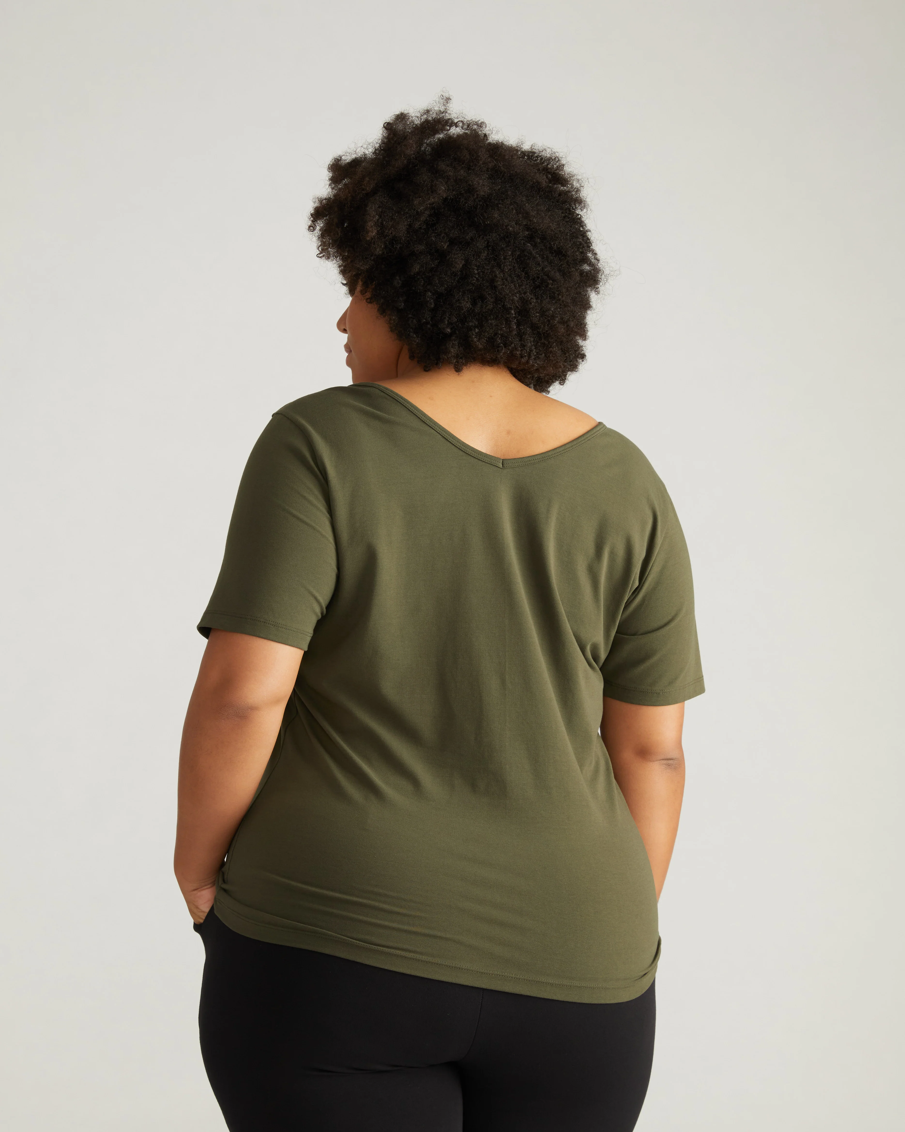 Double V Tee - Nori - Image 3
