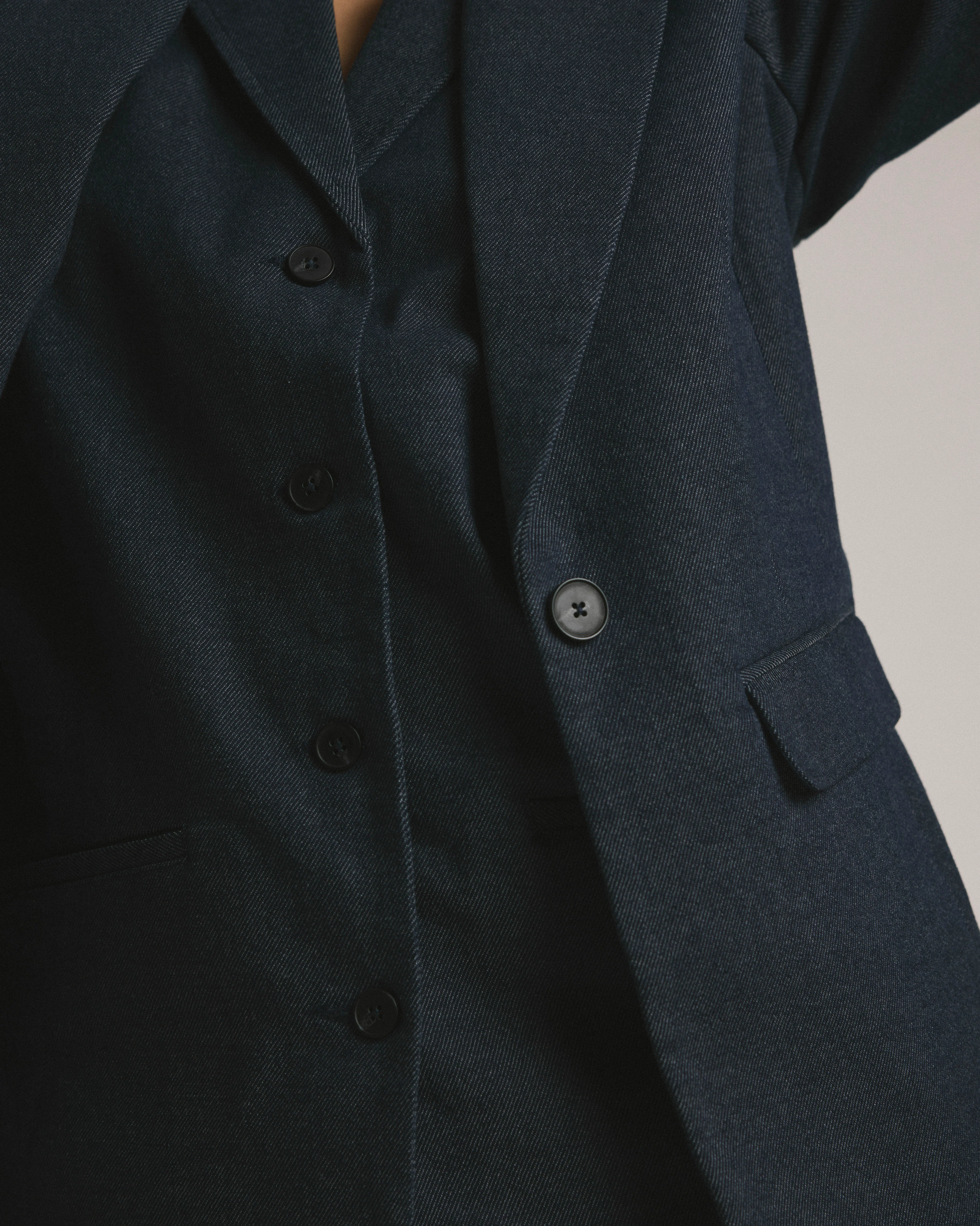 Edwin Denim Look Vest - Dark Indigo - Image 7