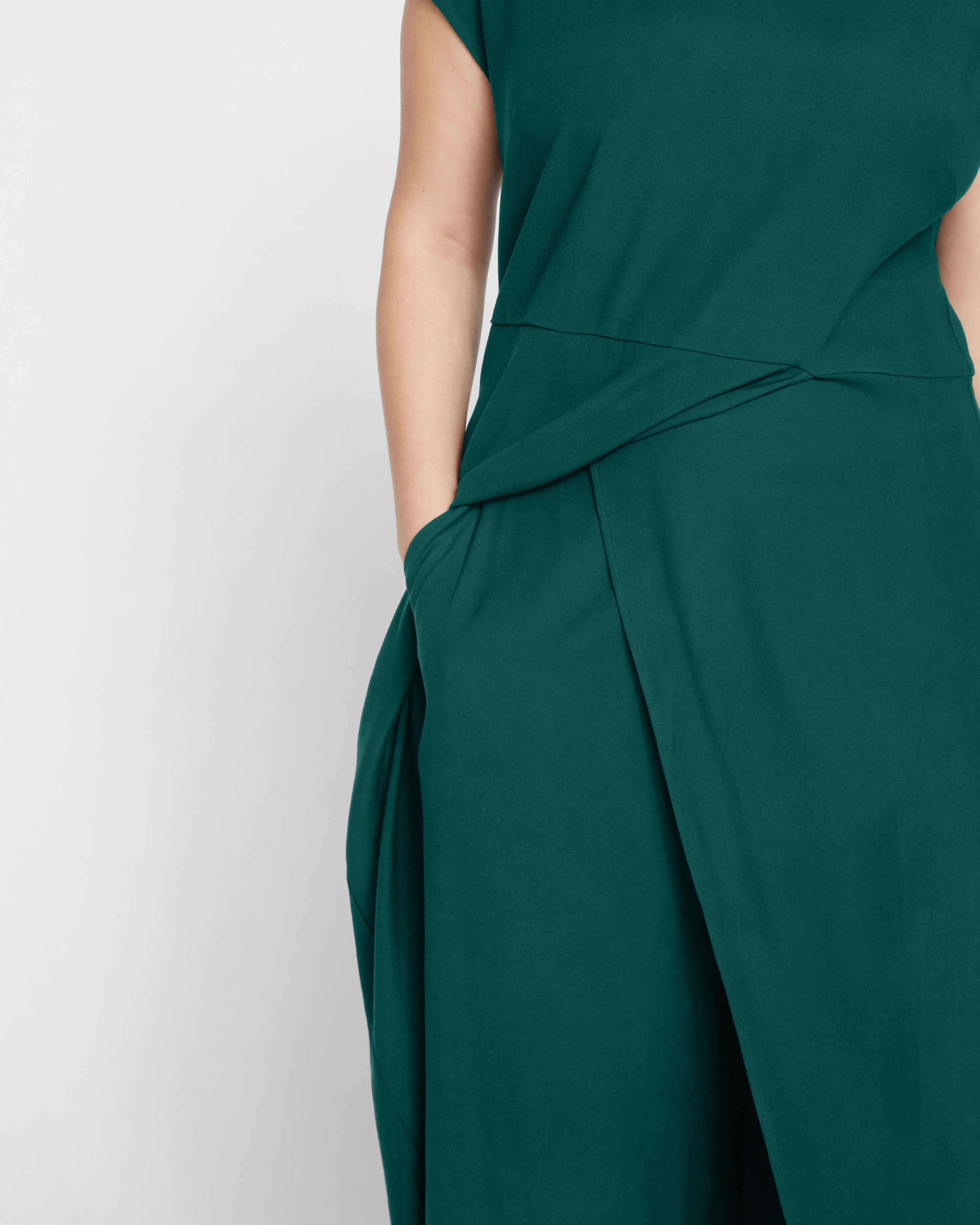 Elvo Double Luxe Culottes - Forest Green - Image 2