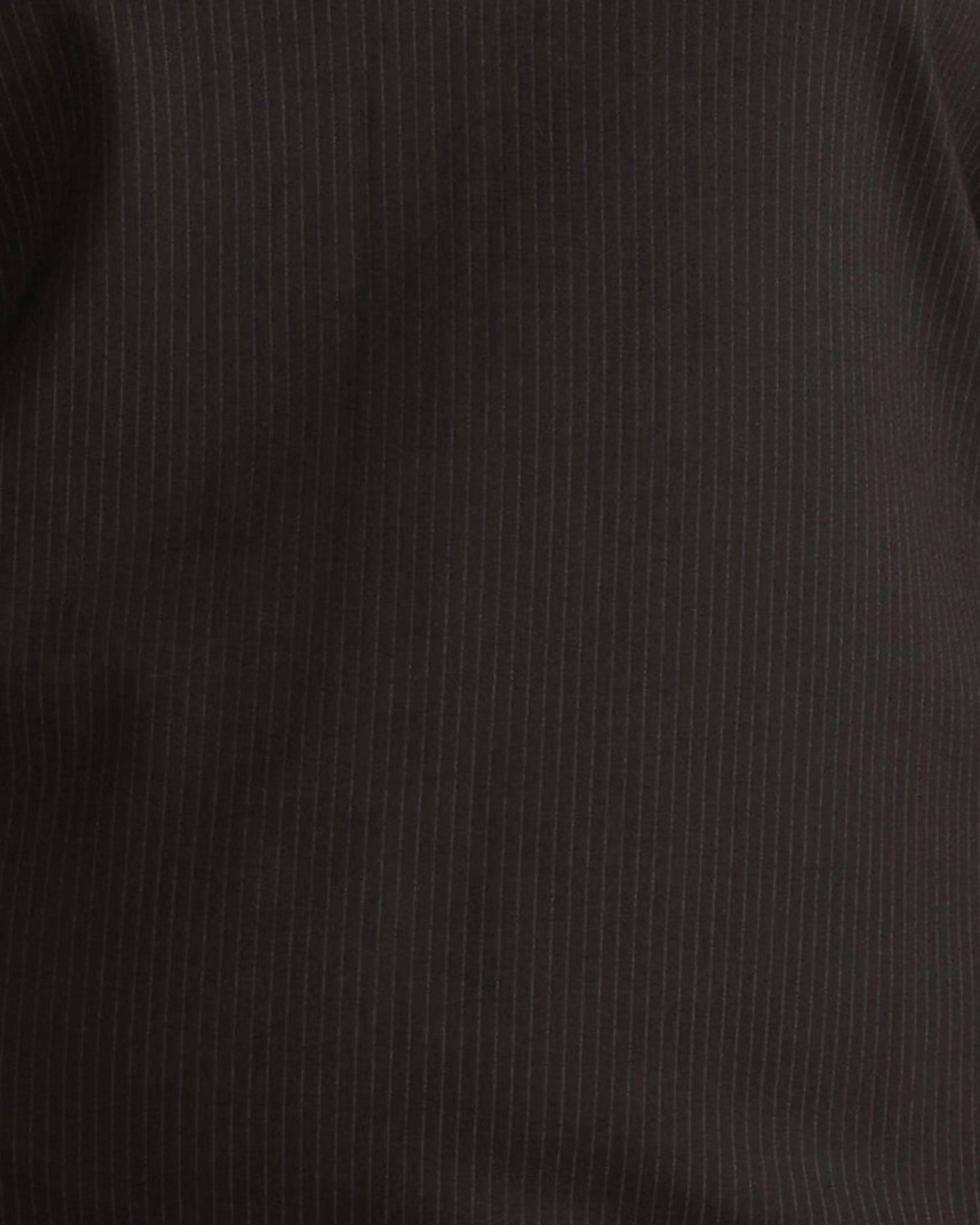 Envelope Neck Ponte Dress - Fine Grey Pinstripe - Image 4