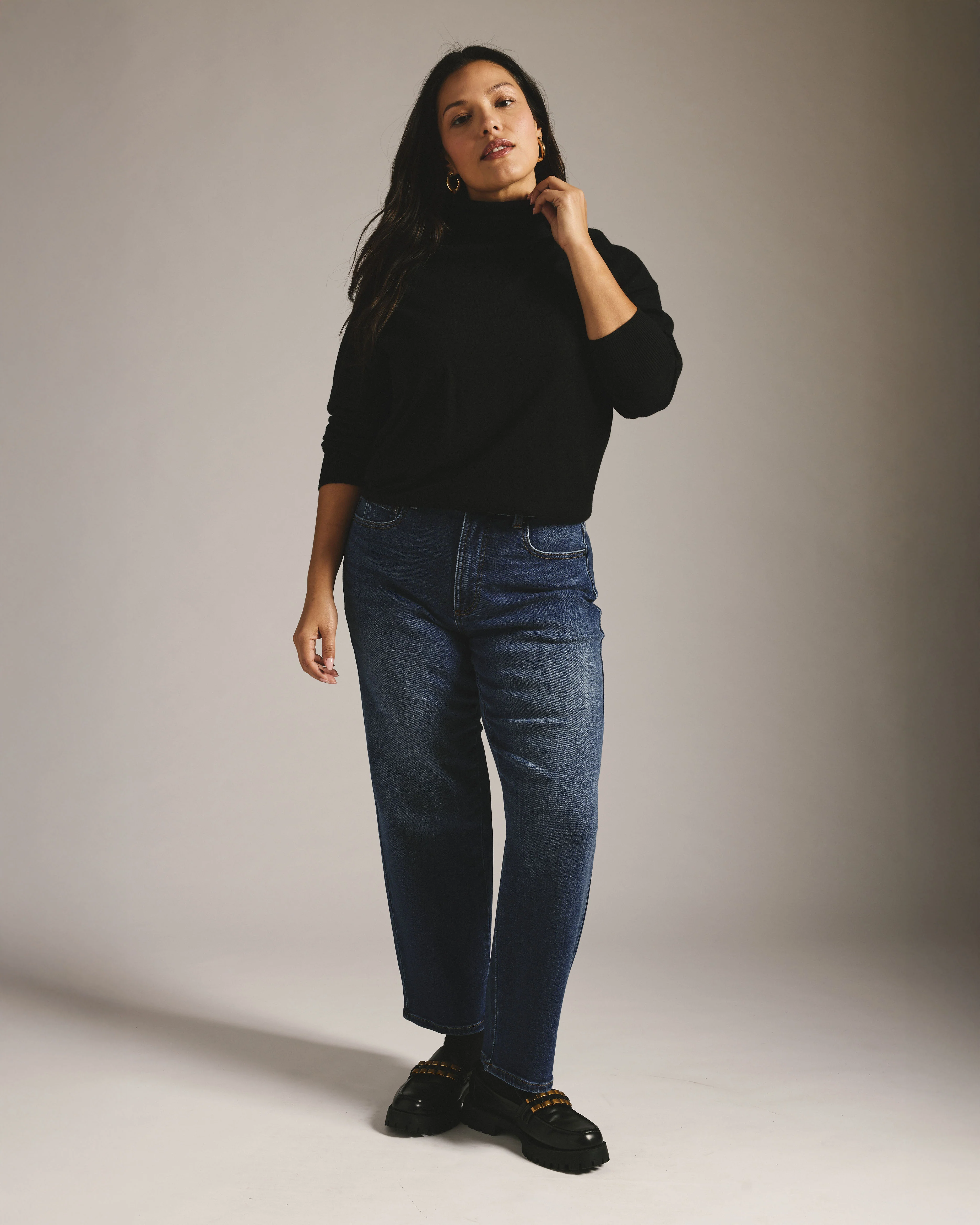 Etta High Rise Straight Leg Jeans 28 Inch - Saint Lawrence Blue - Image 6