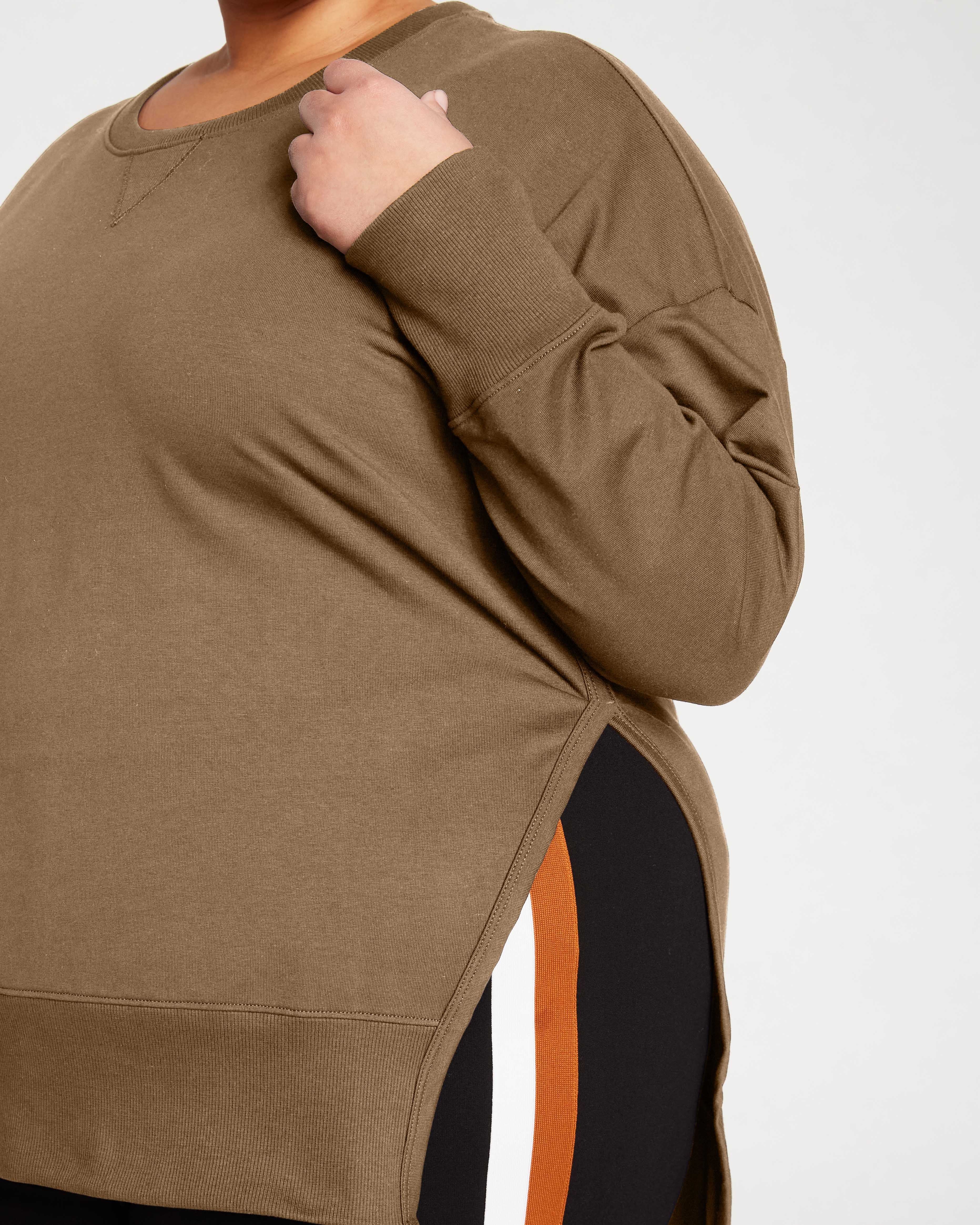 Fiona Side Slit Sweatshirt - Crocodile - Image 3