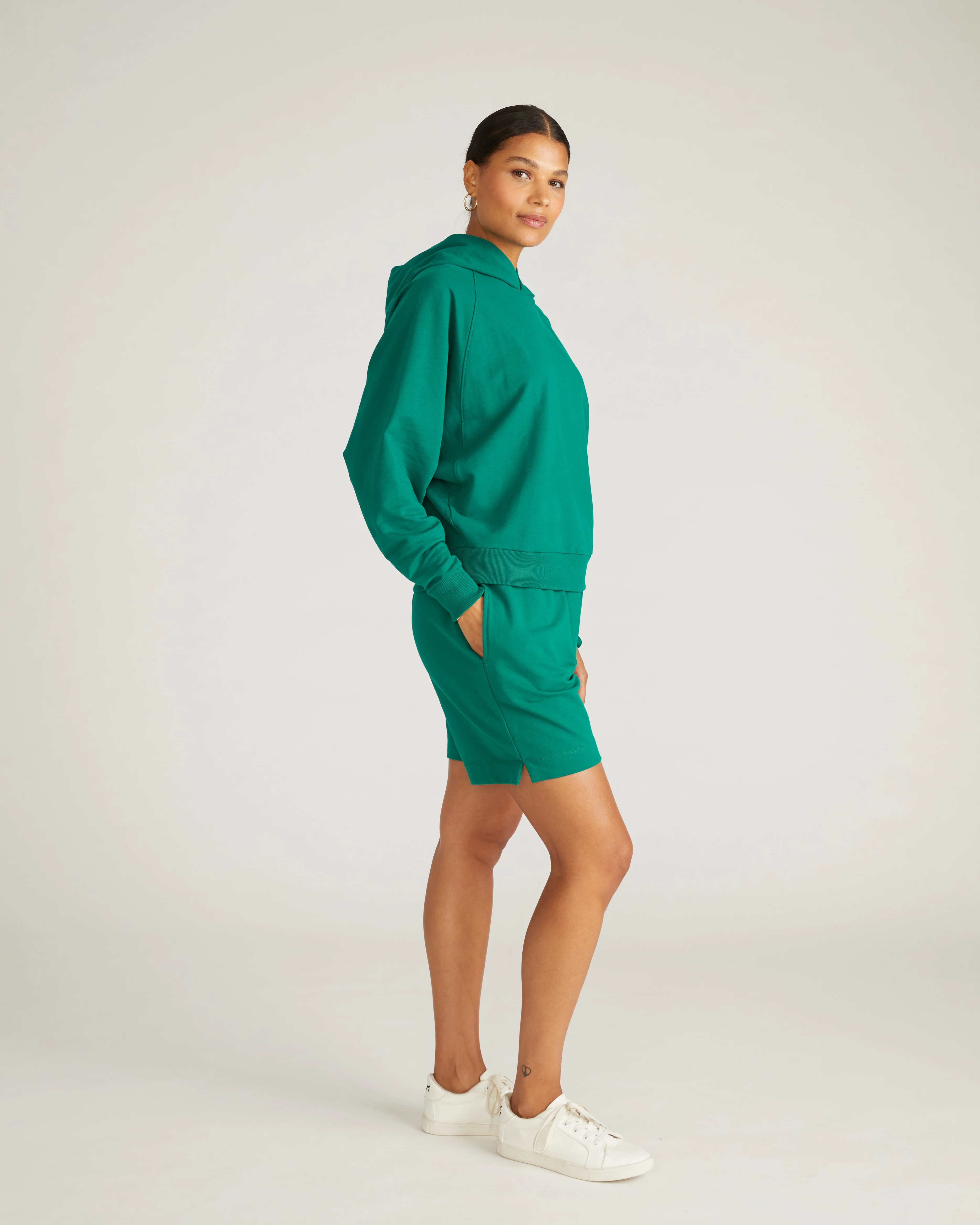 French Terry Pullover Hoodie - Aventurine - Image 2
