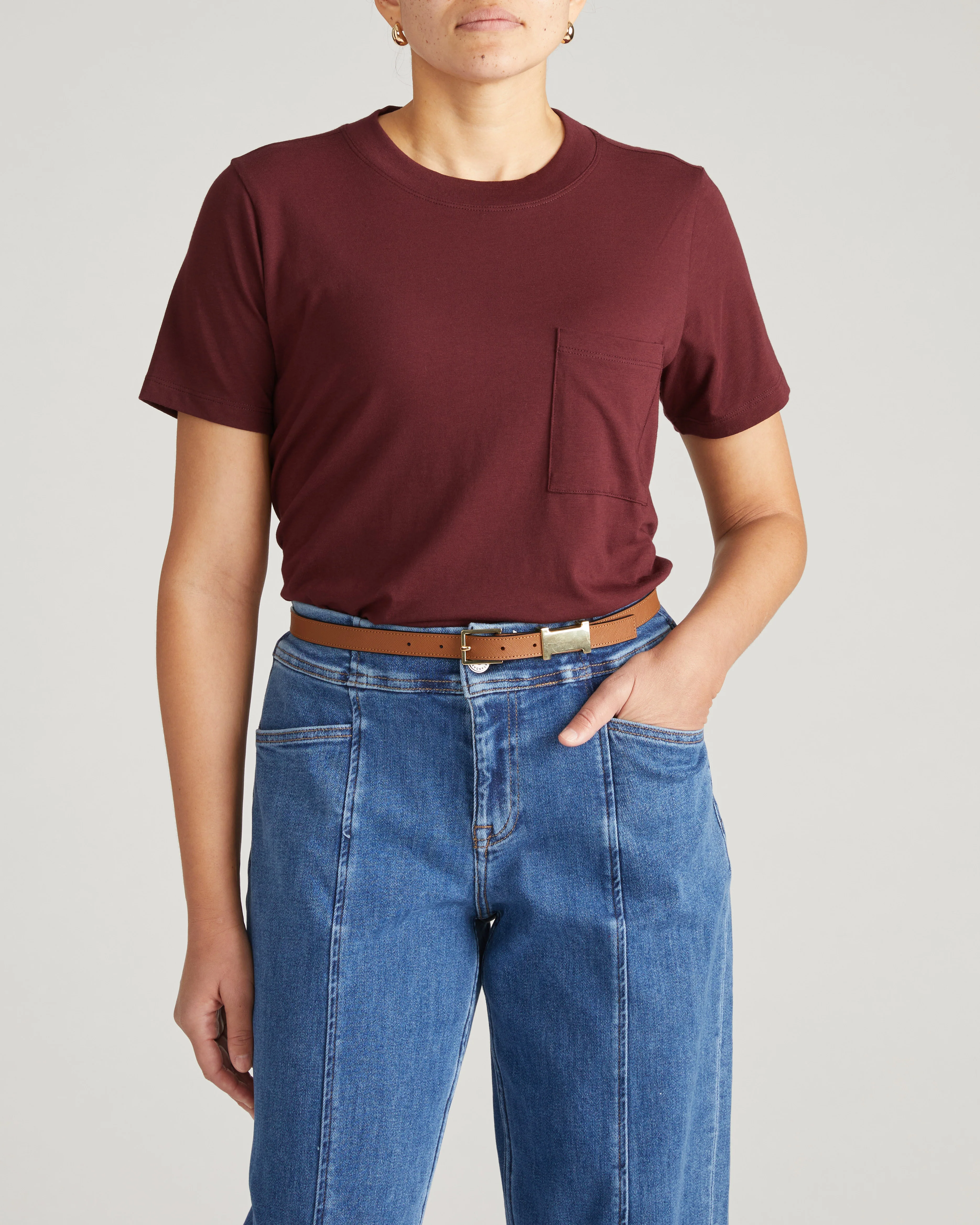 Garcon Tee - Black Cherry - Image 2
