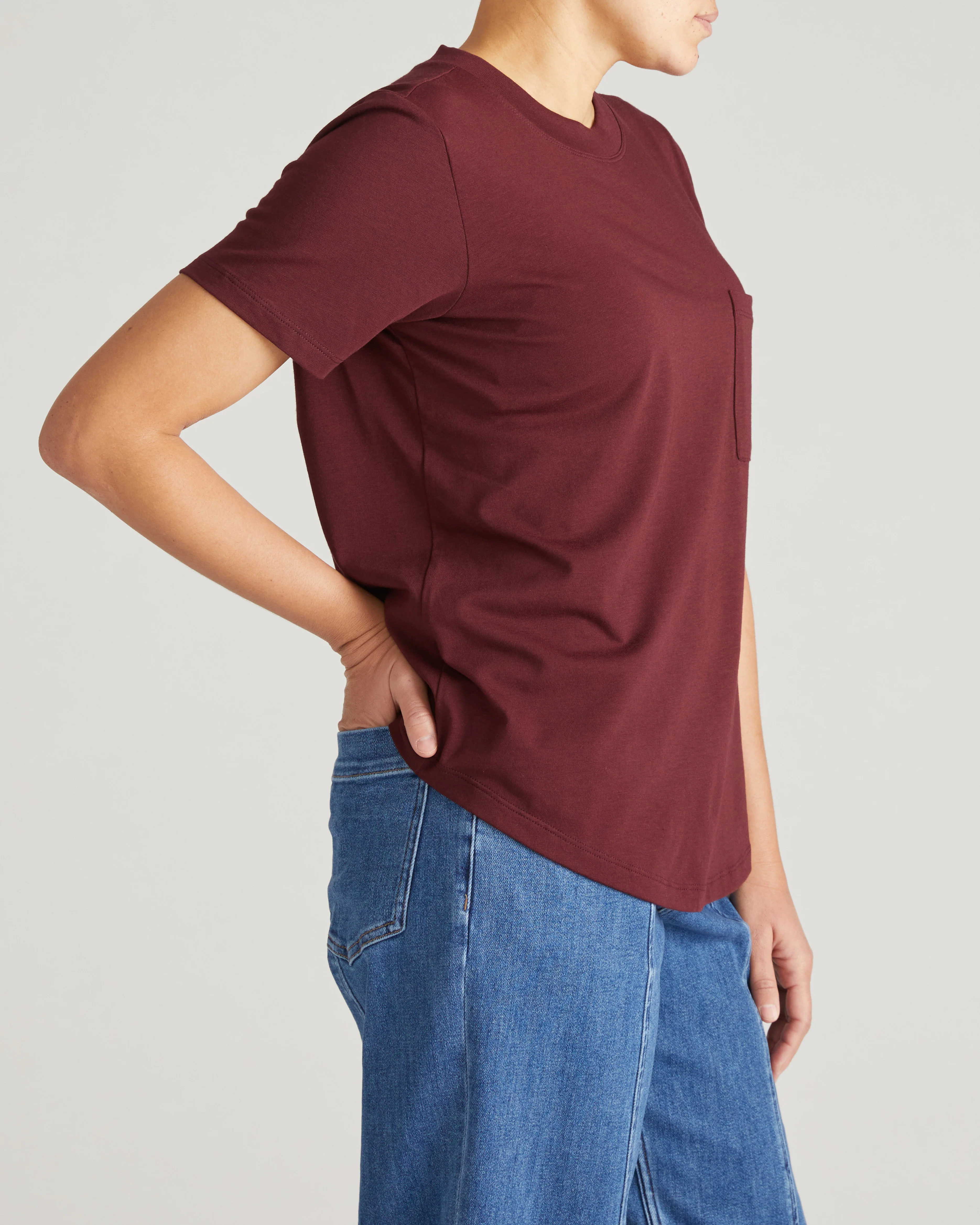 Garcon Tee - Black Cherry - Image 3