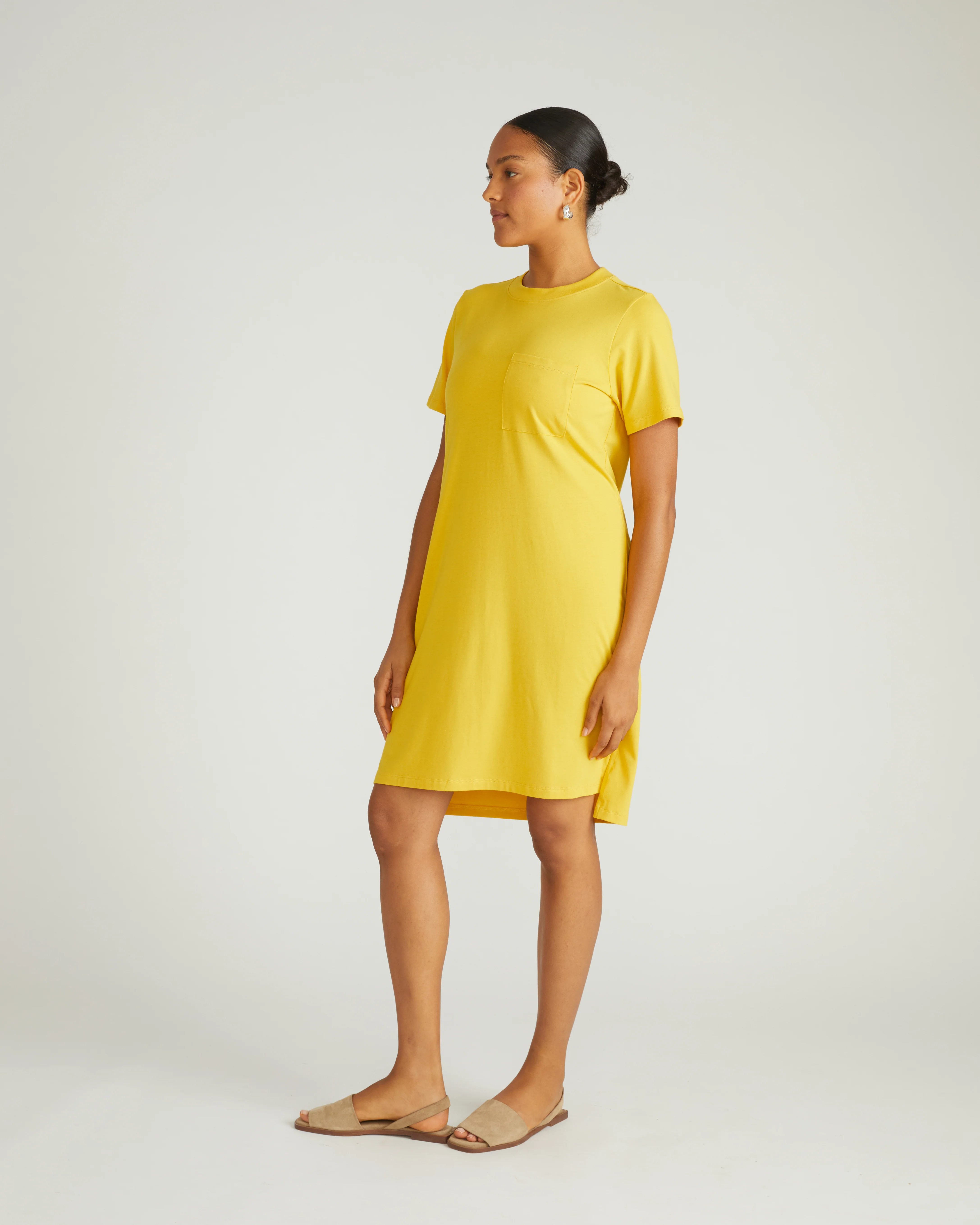 Garcon Tee Dress - Yellow - Image 3