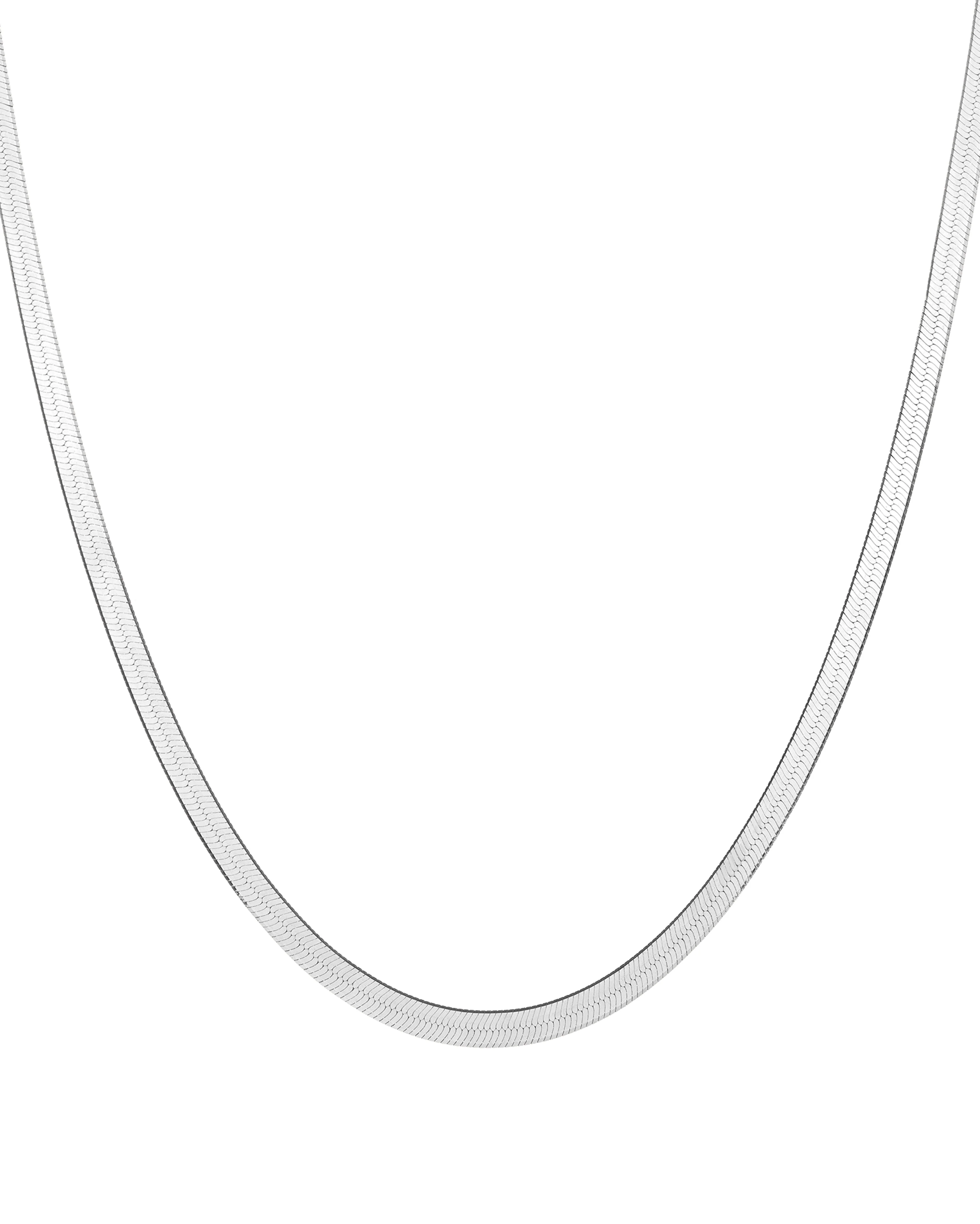 Aurate Gold Herringbone Chain Necklace - Image 3