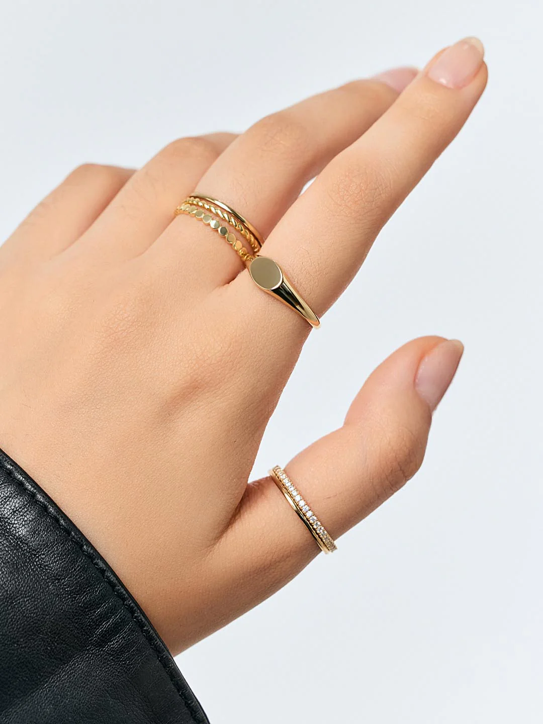 Ana Luisa Gold Ring Set - Adrianna Set - Image 2