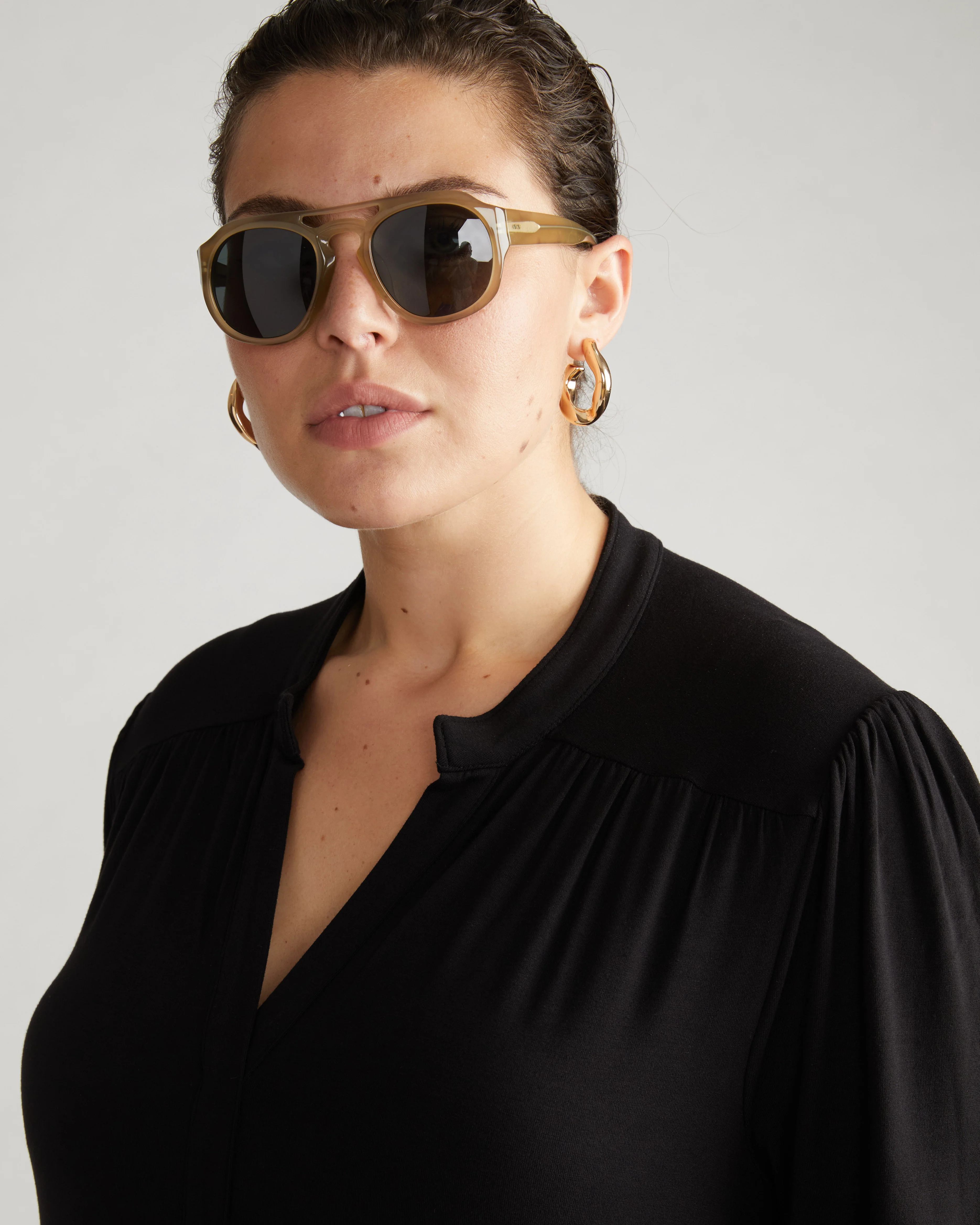 Gramercy Liquid Jersey Dress - Black - Image 3