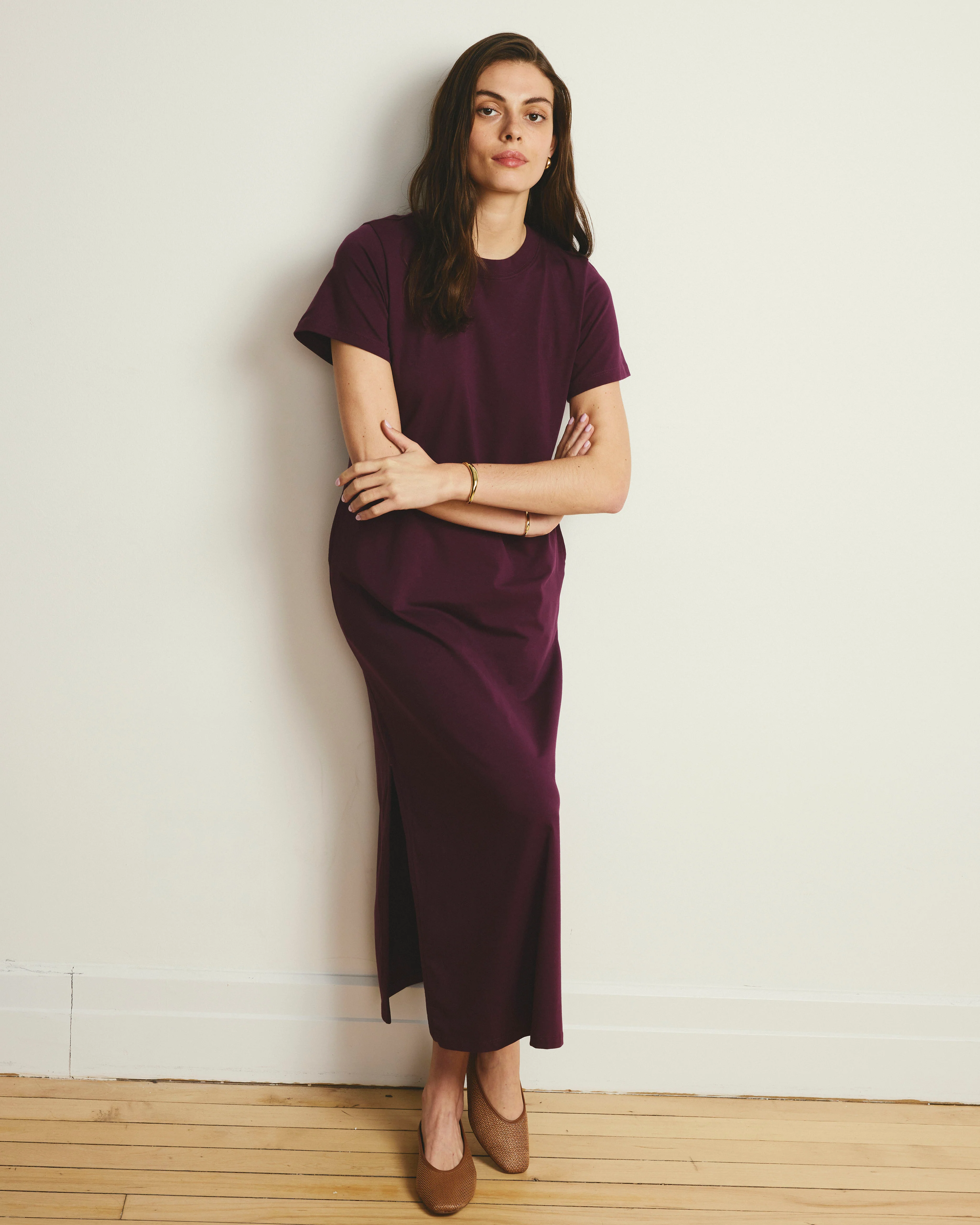 Halie Maxi T-Shirt Dress - Gamay - Image 2