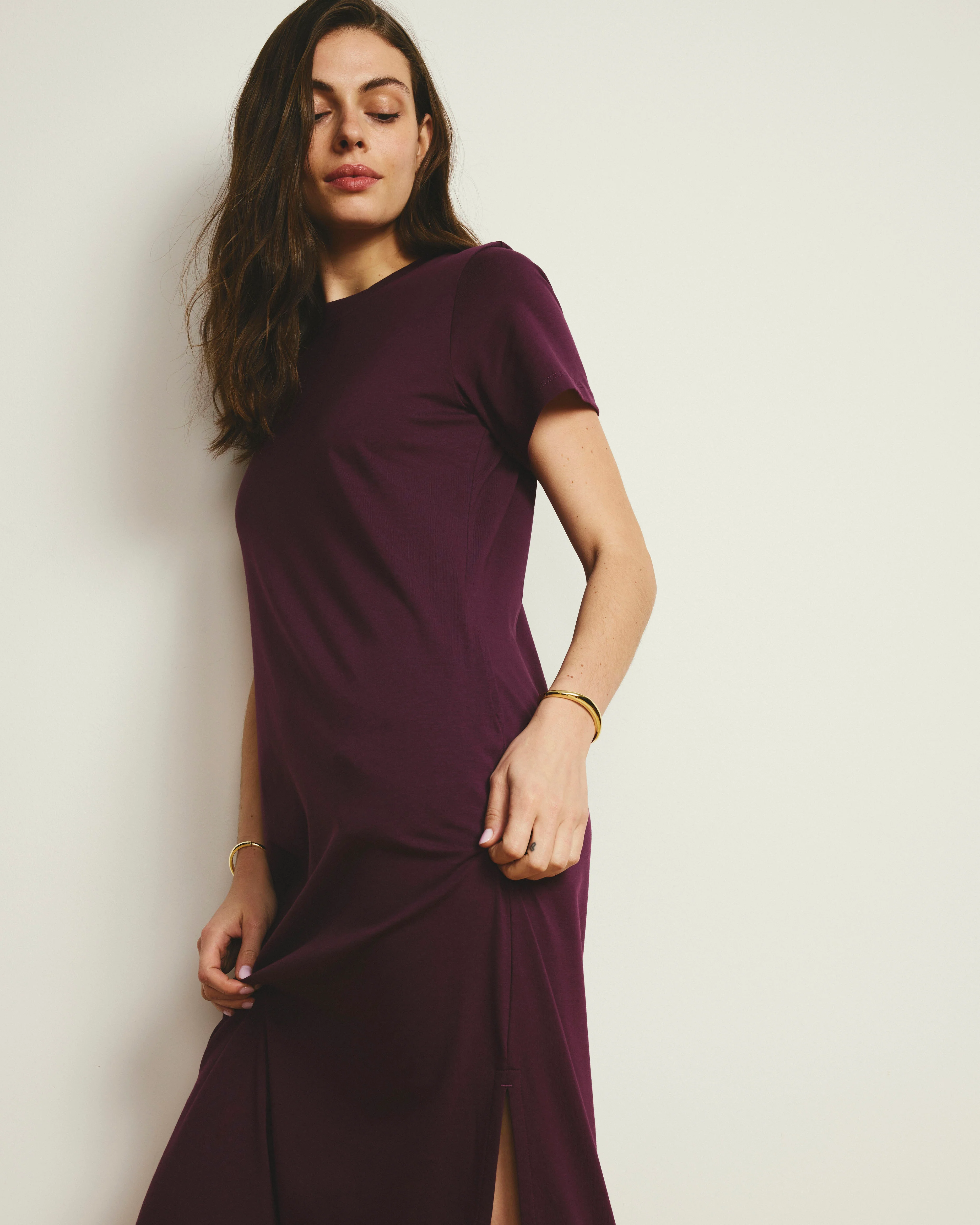 Halie Maxi T-Shirt Dress - Gamay - Image 5
