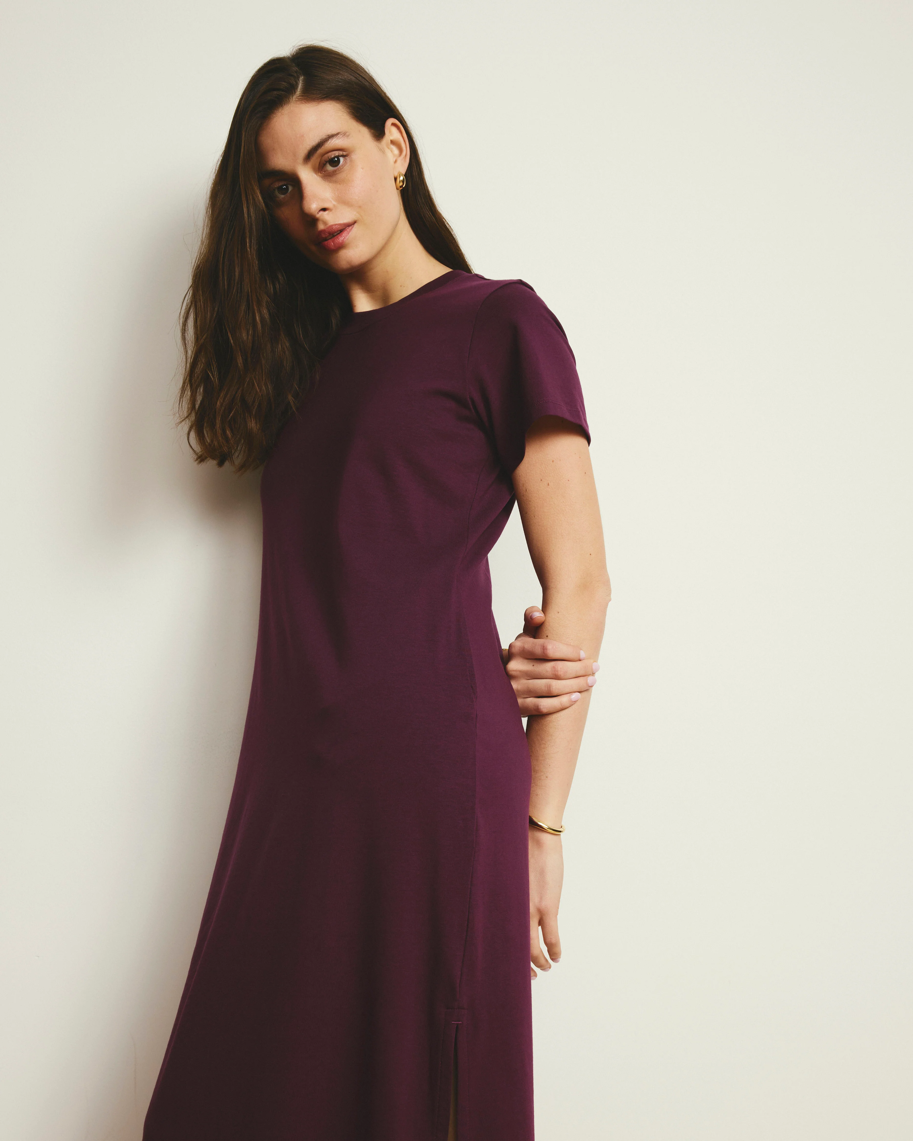 Halie Maxi T-Shirt Dress - Gamay - Image 6