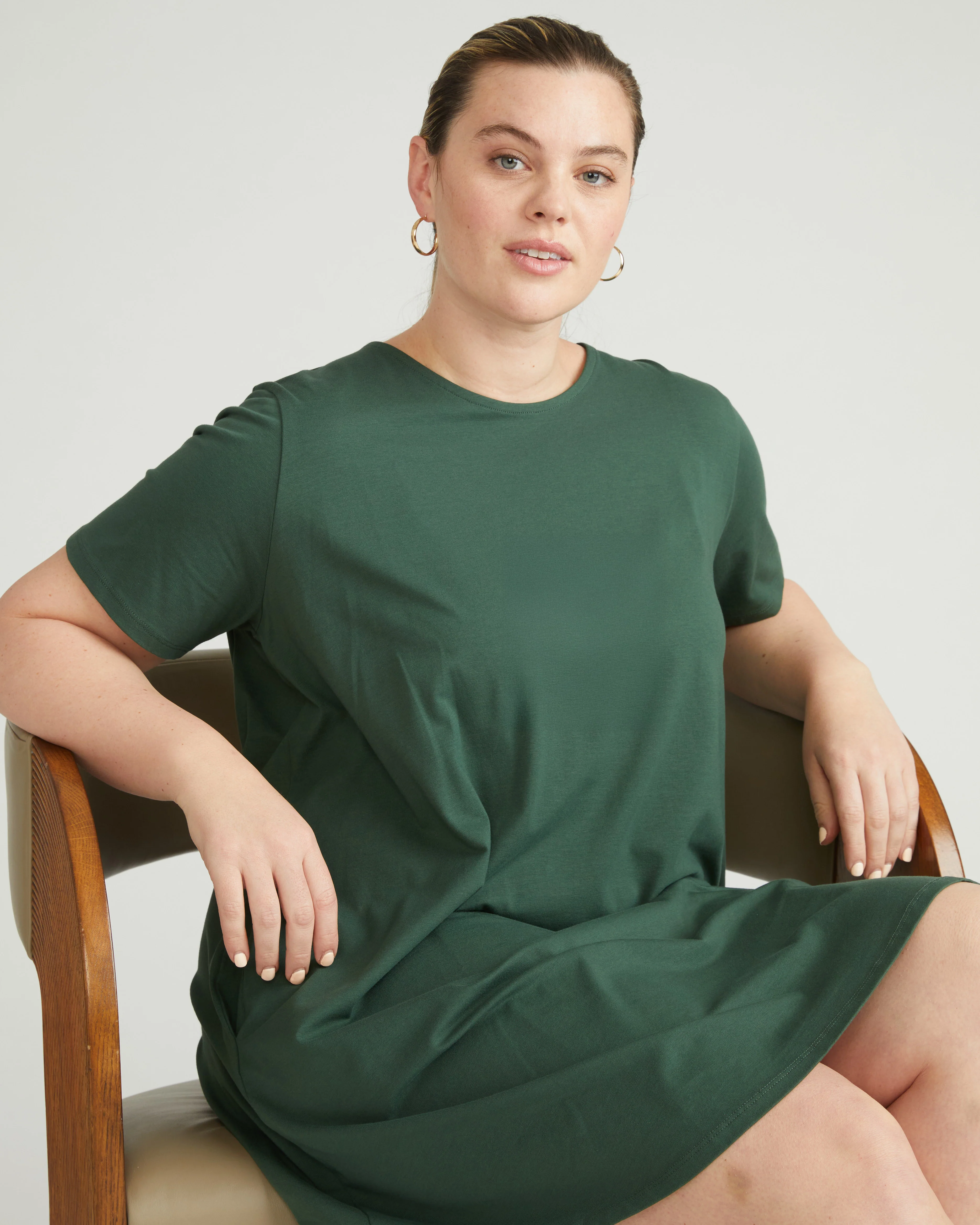 Halie T-Shirt Dress - Conifer - Image 2