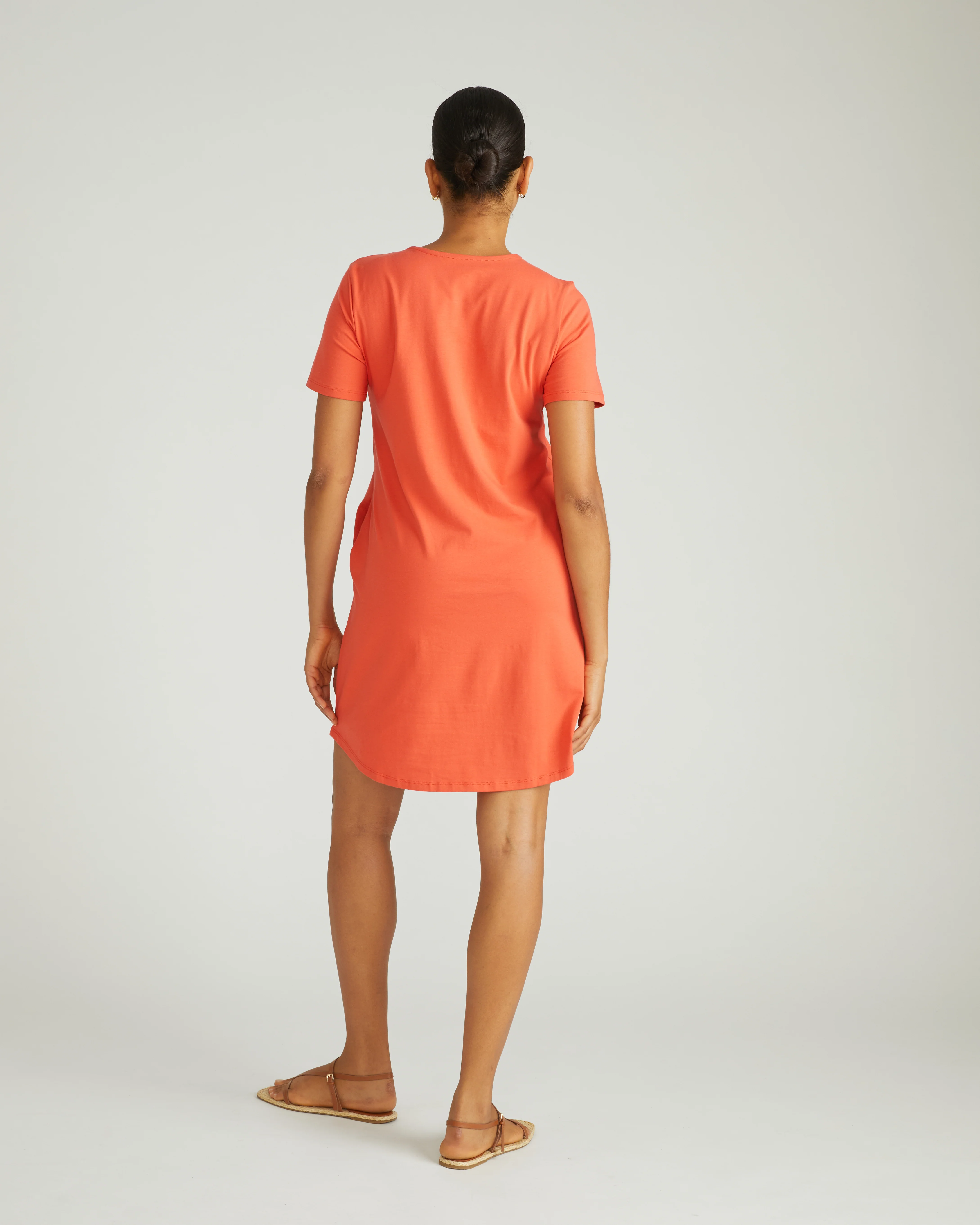 Halie T-Shirt Dress - Coral Reef - Image 3