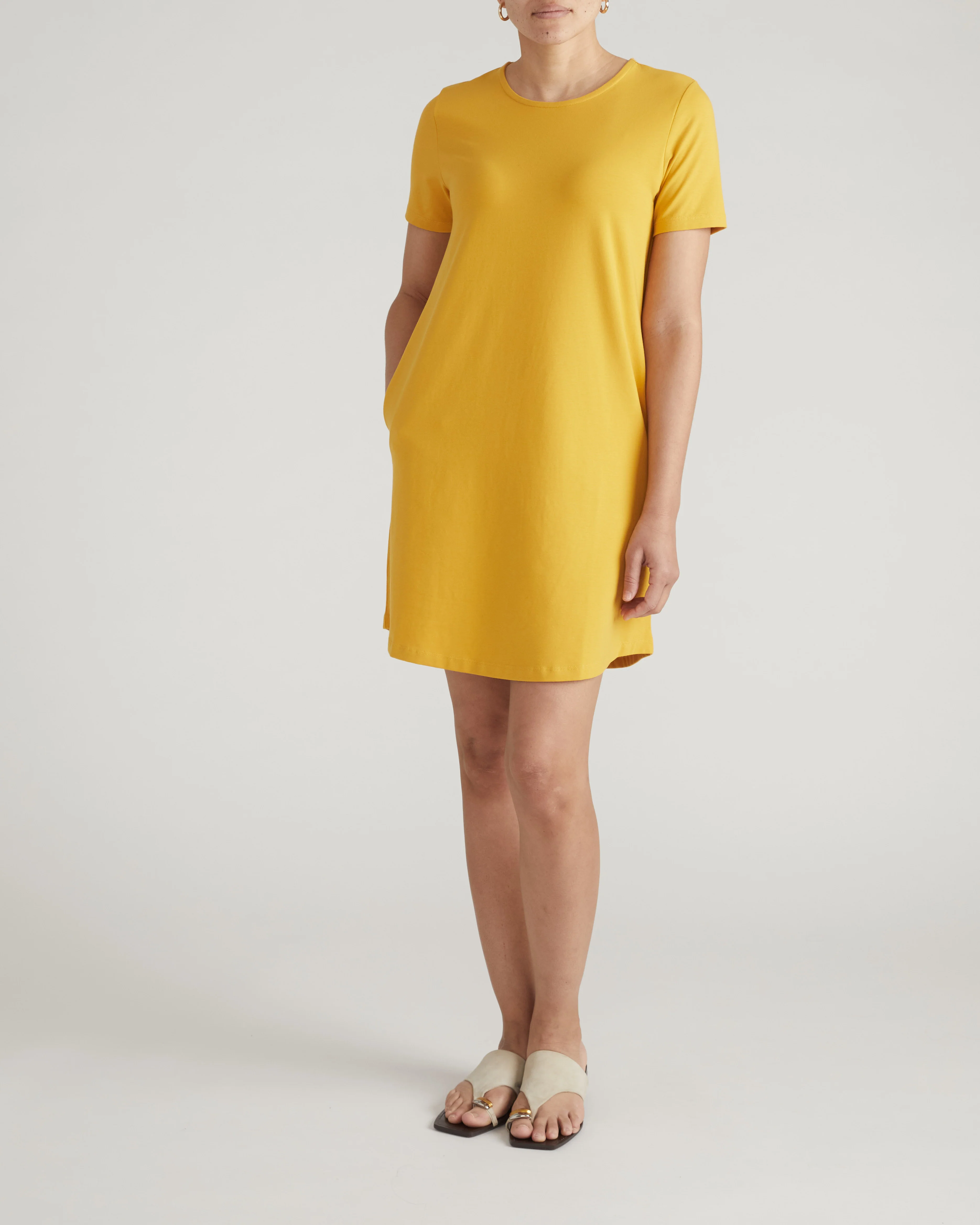 Halie T-Shirt Dress - Goldenrod - Image 2