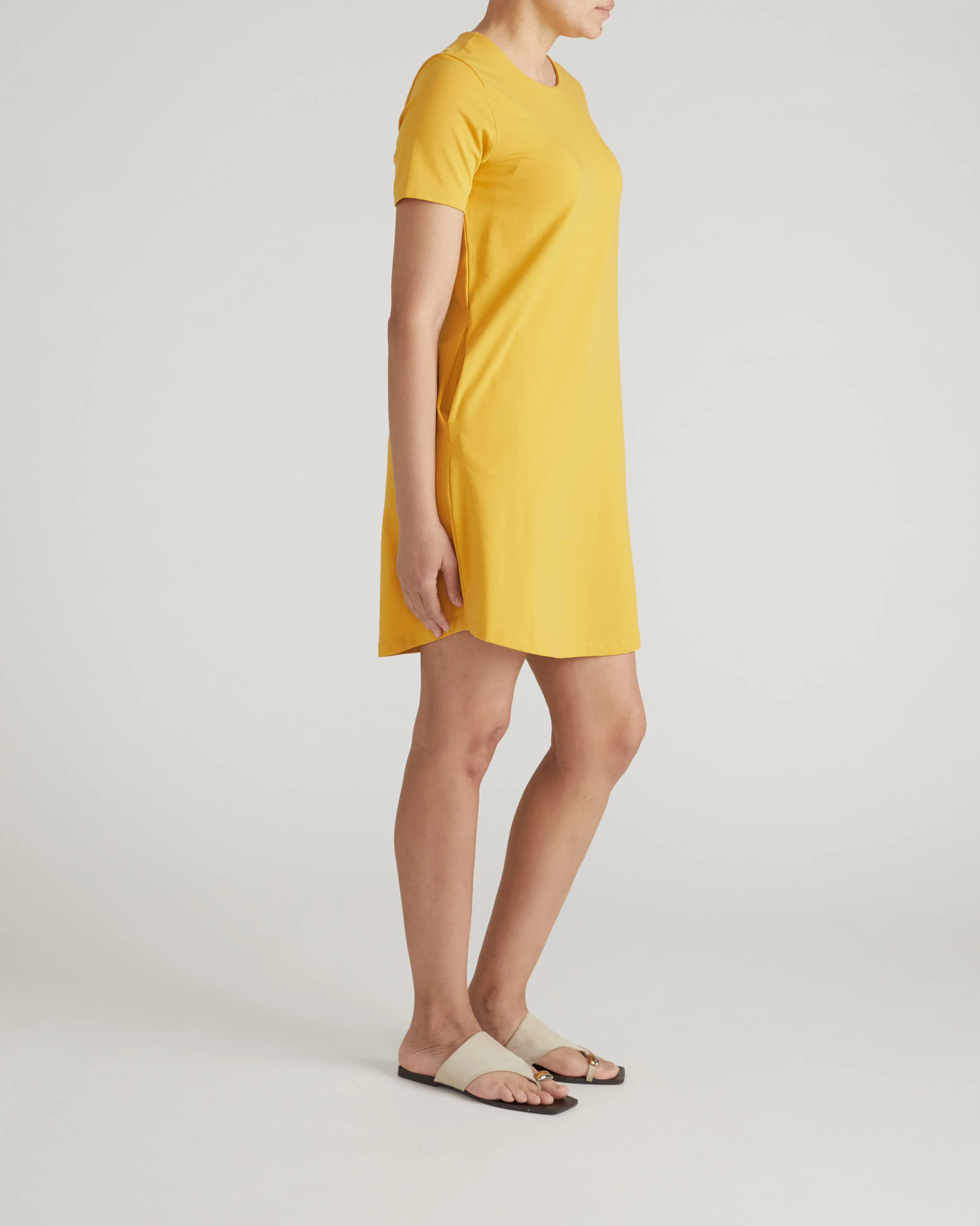 Halie T-Shirt Dress - Goldenrod - Image 3