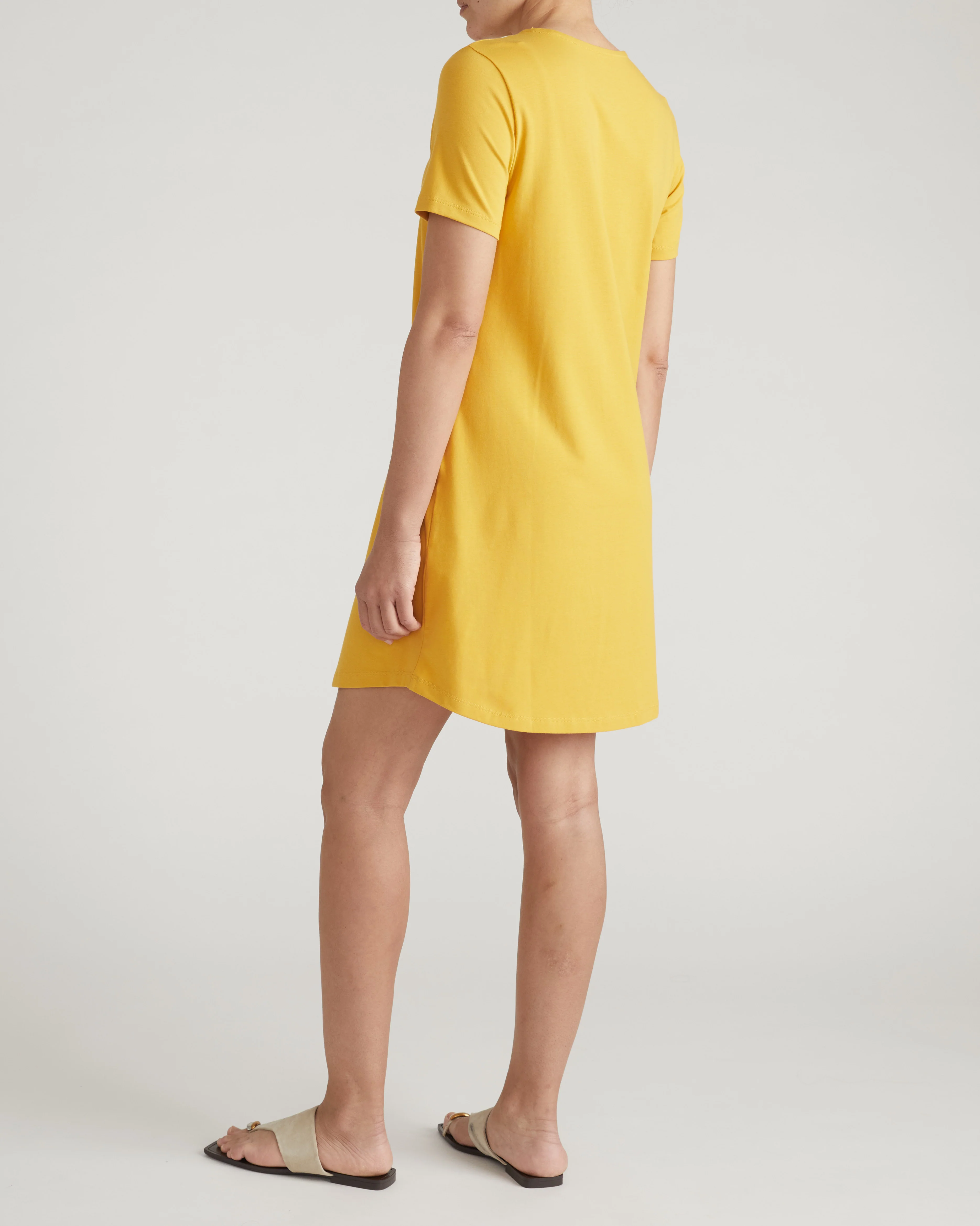 Halie T-Shirt Dress - Goldenrod - Image 4