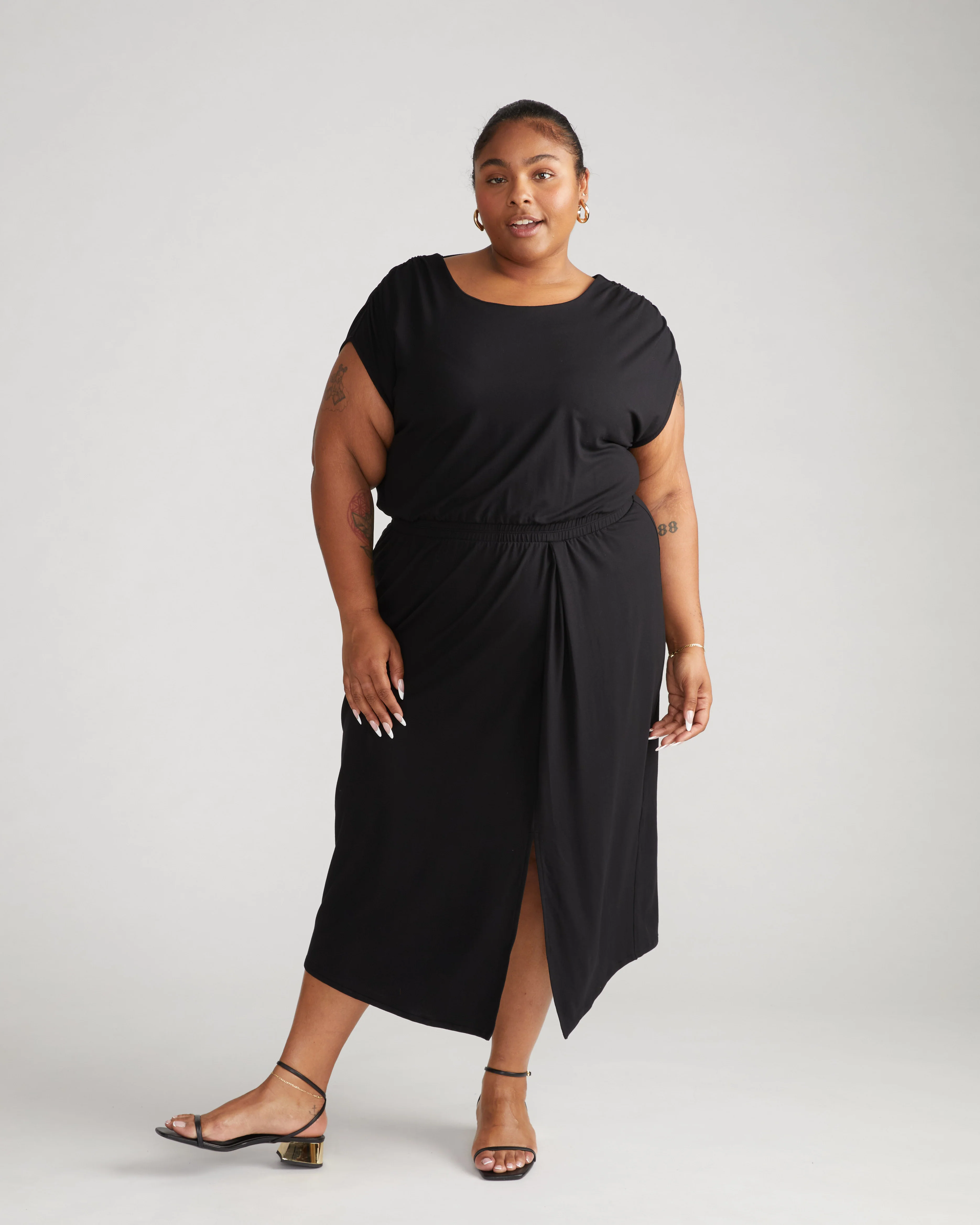 Havana Divine Jersey Dress - Black - Image 2