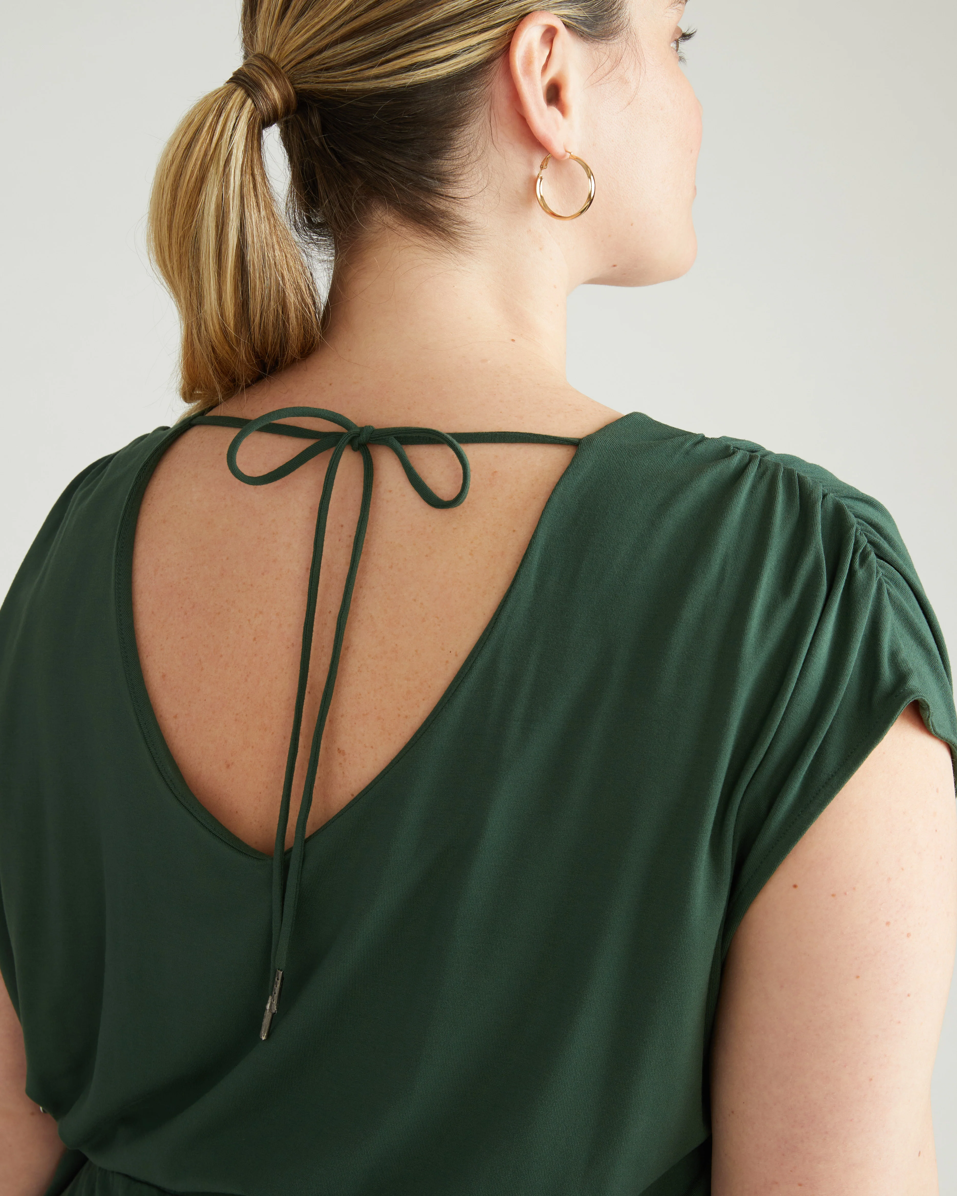 Havana Divine Jersey Dress - Conifer - Image 5