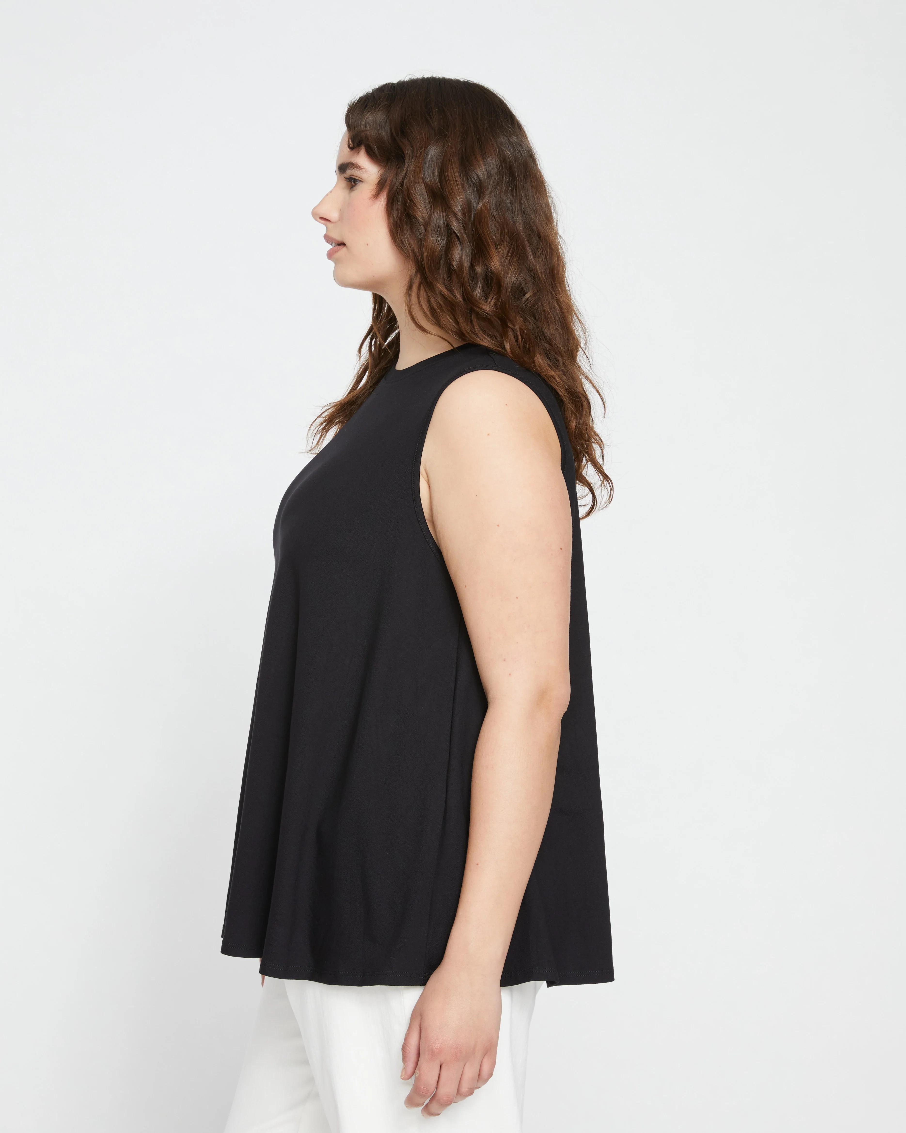 Heatwave Divine Jersey Flared Tank - Black - Image 3