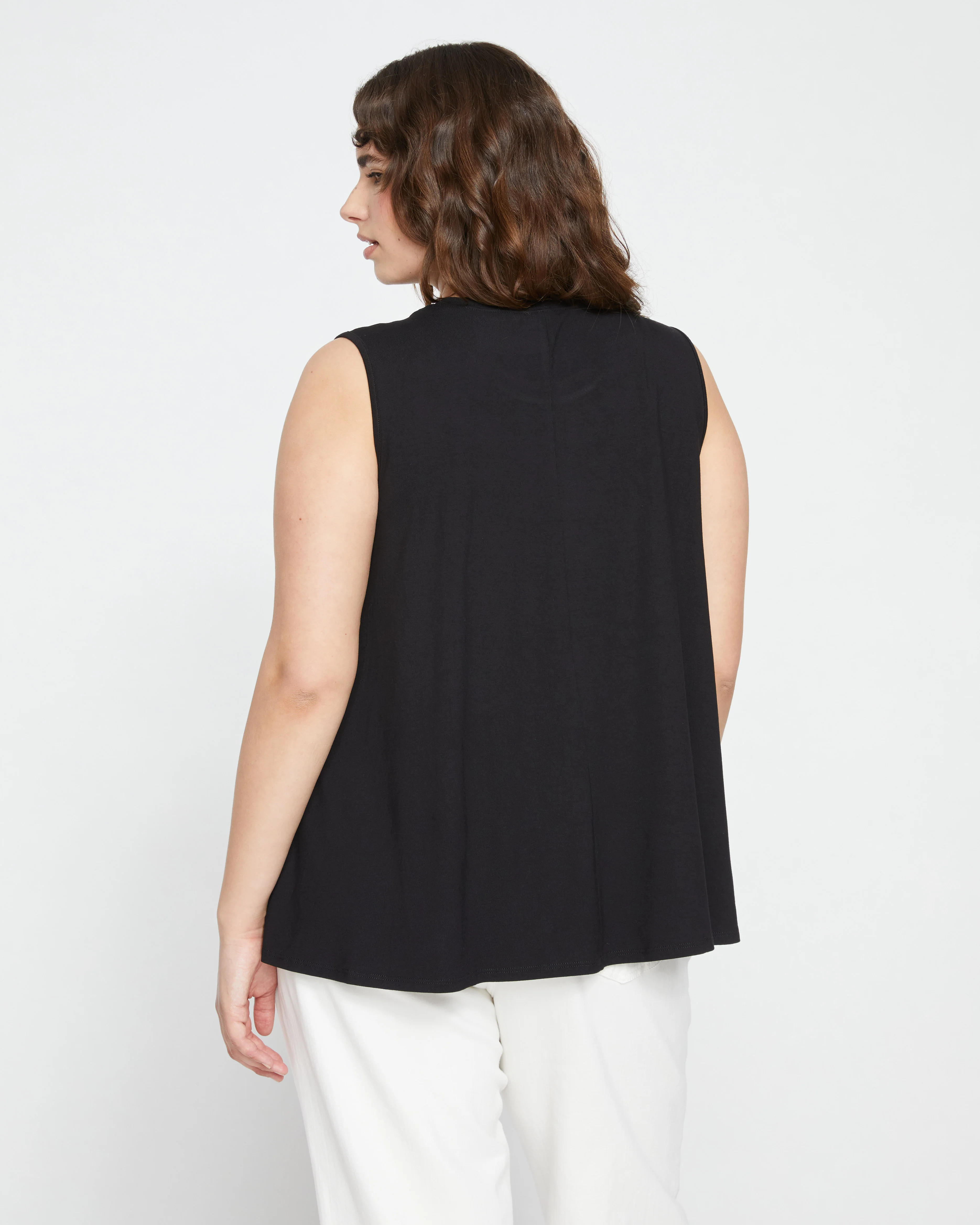 Heatwave Divine Jersey Flared Tank - Black - Image 4