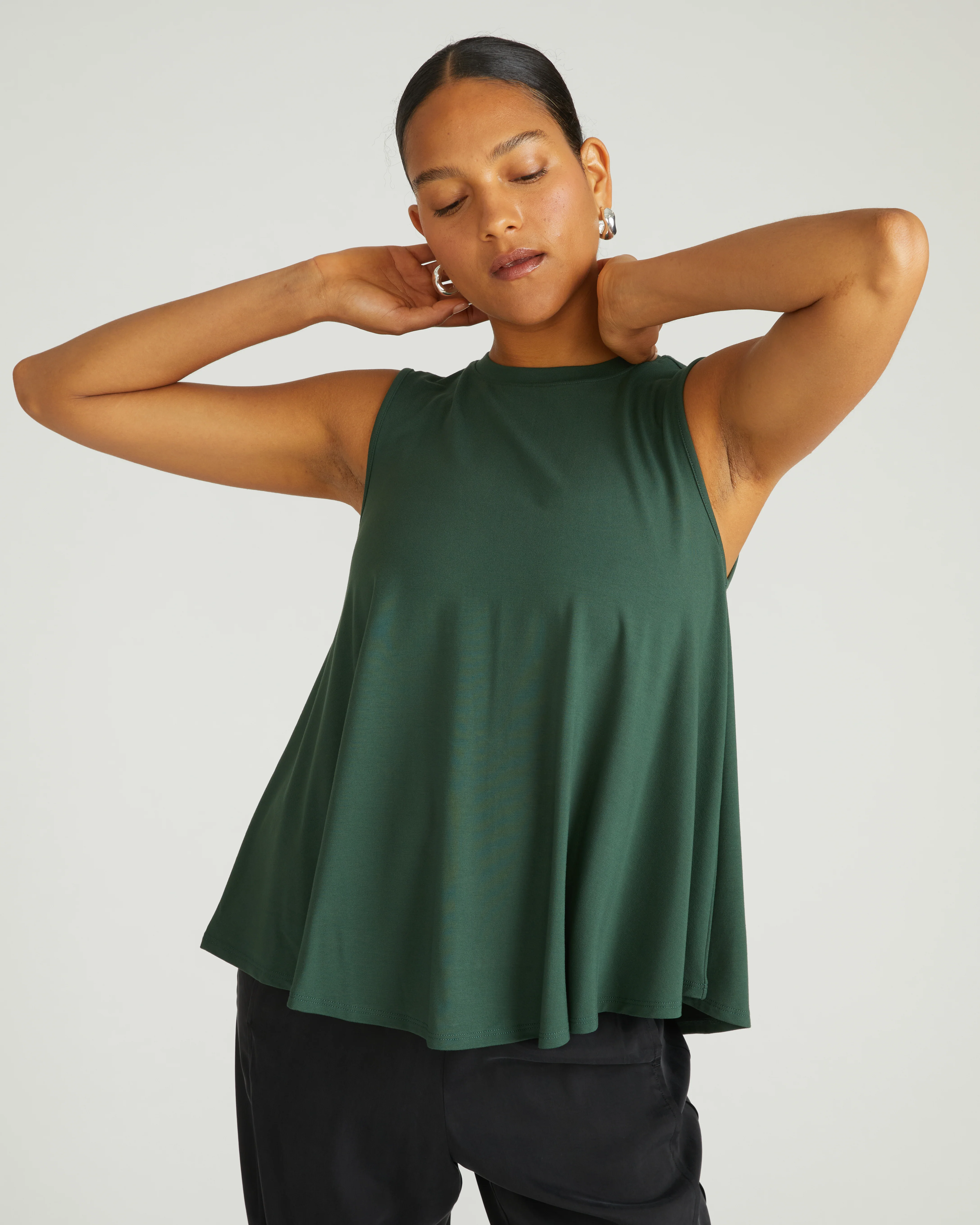 Heatwave Divine Jersey Flared Tank - Conifer - Image 2