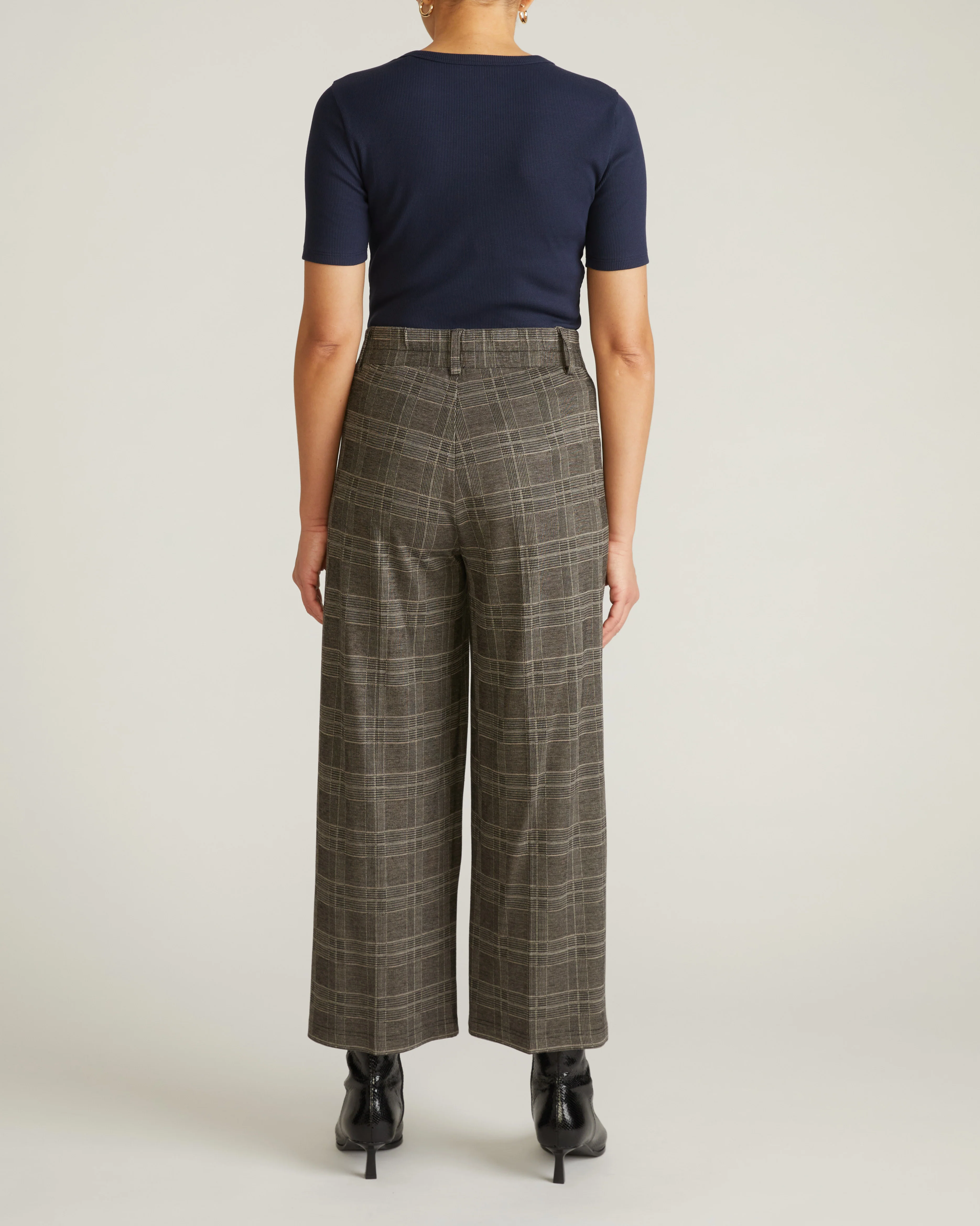 Henley Short Sleeve Ribbed Tee - Navy - Image 4