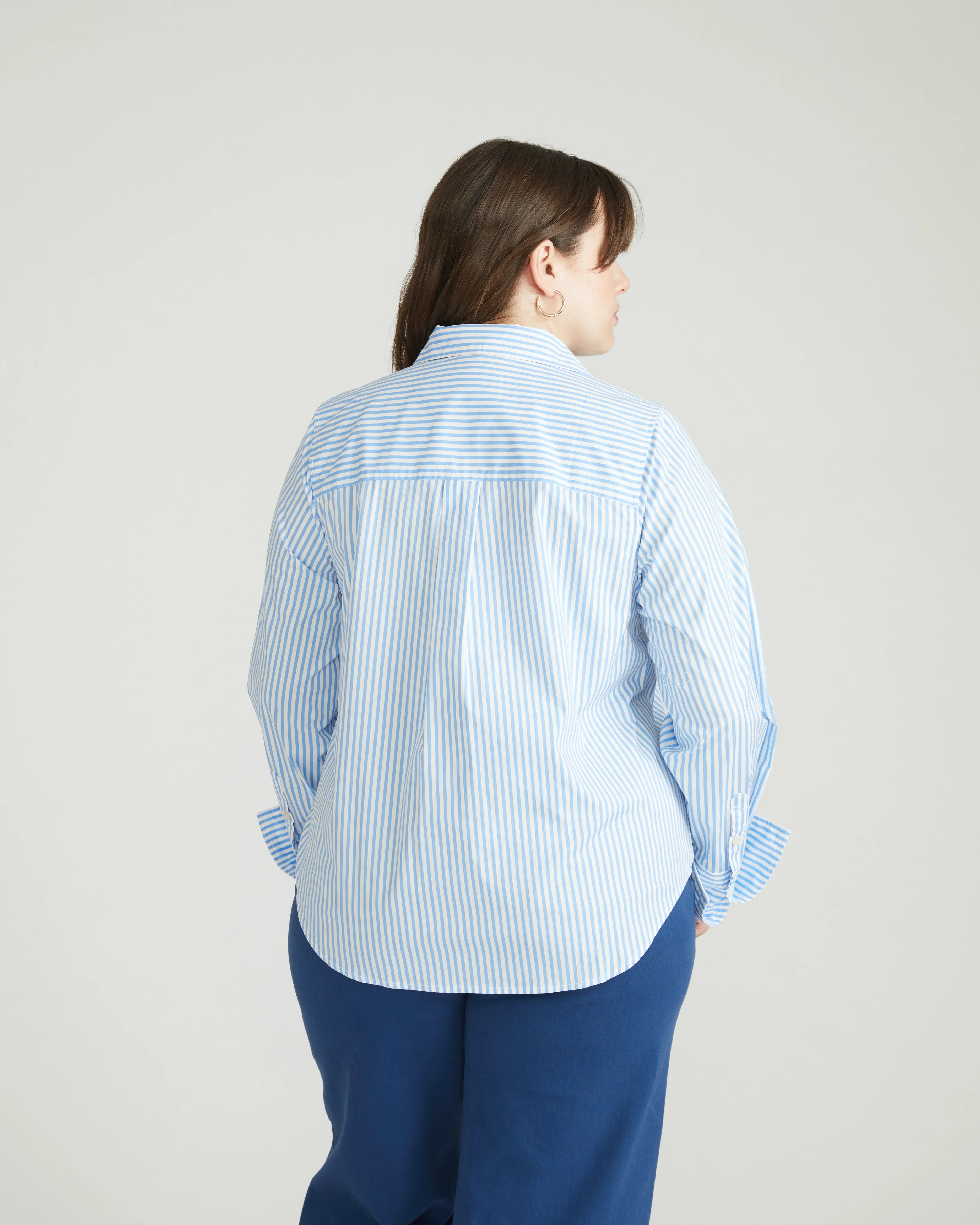 Henning x US Madison Shirt - Blue/White Stripe - Image 7