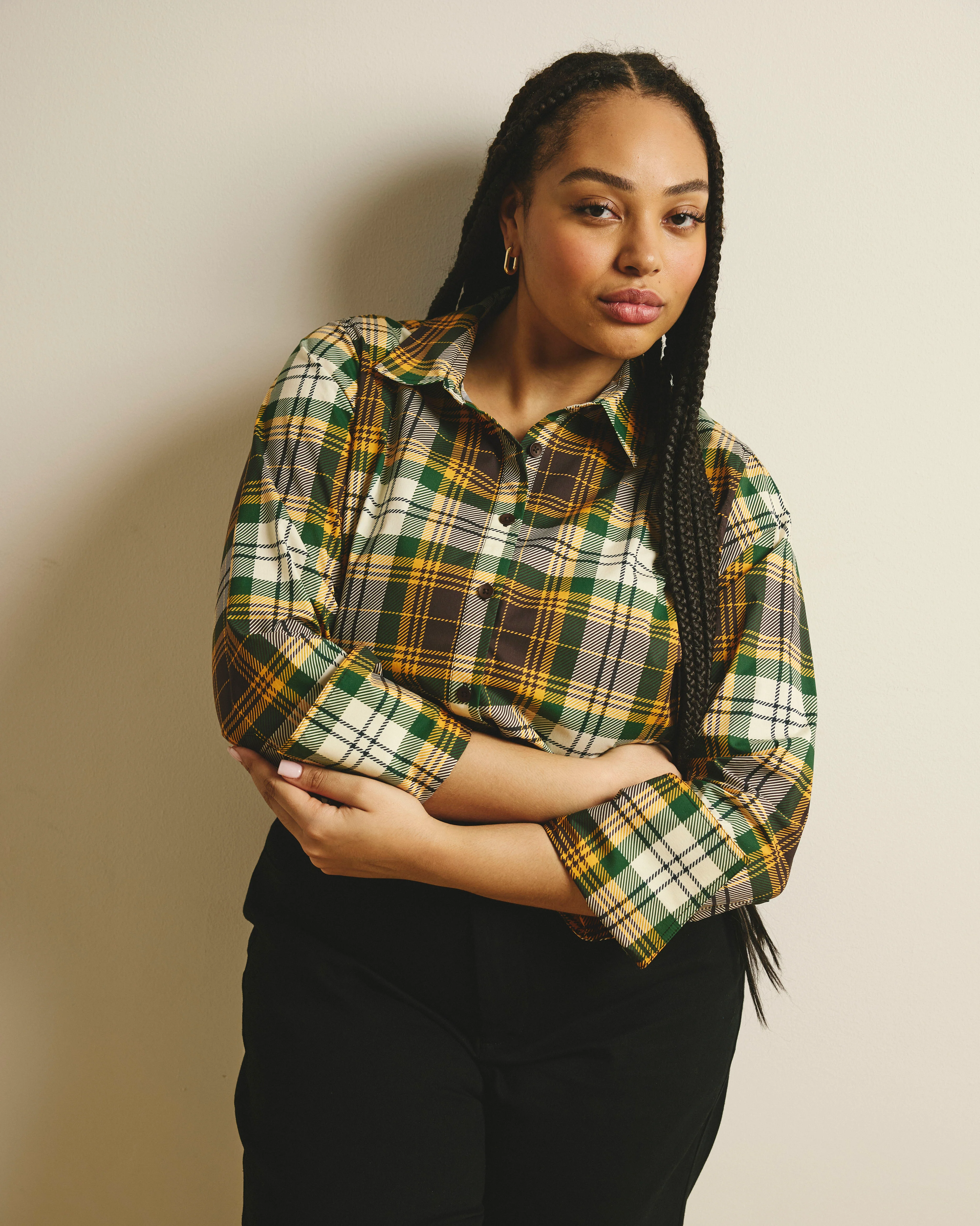 Henning x US Madison Shirt - Brown Plaid - Image 3