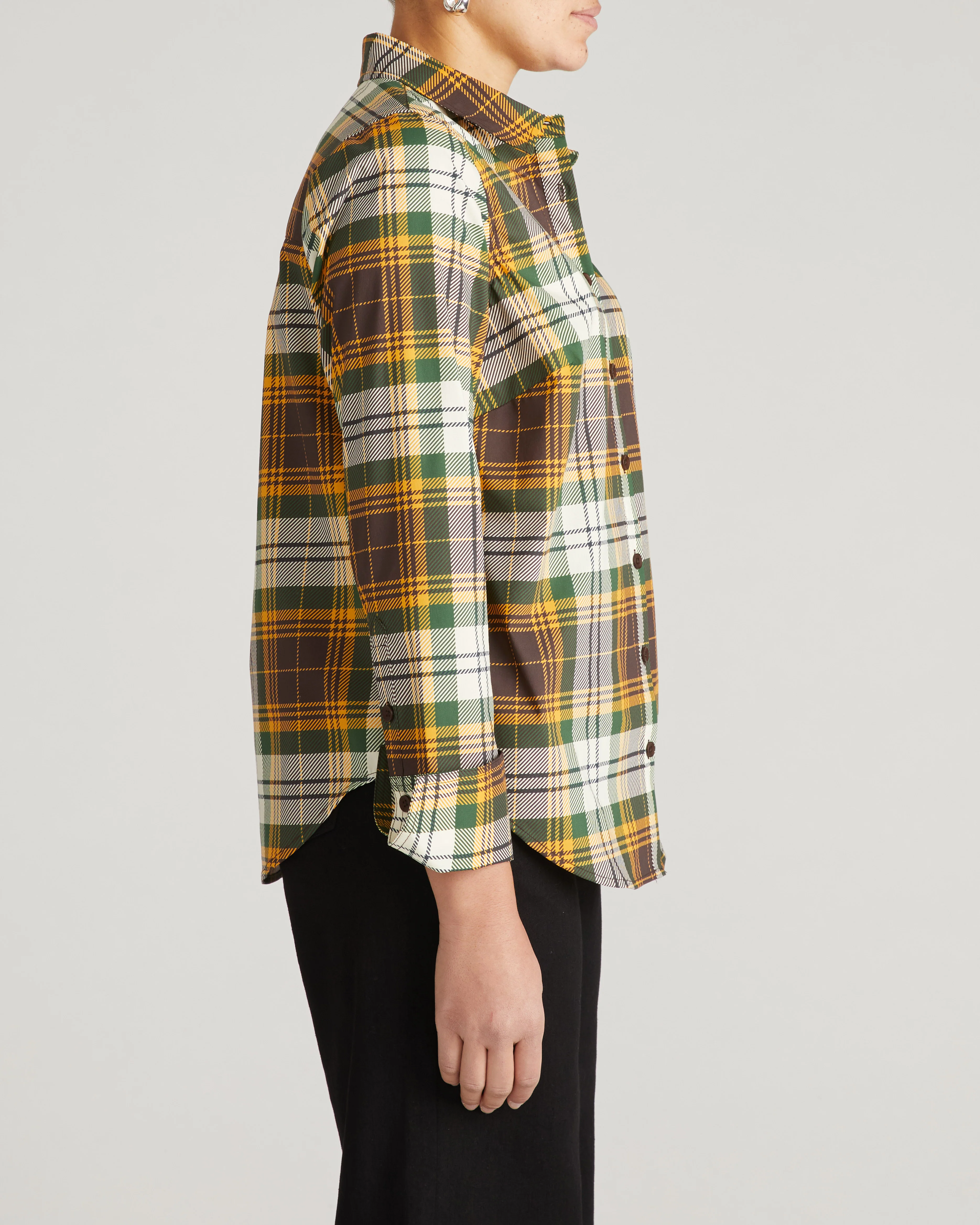 Henning x US Madison Shirt - Brown Plaid - Image 5