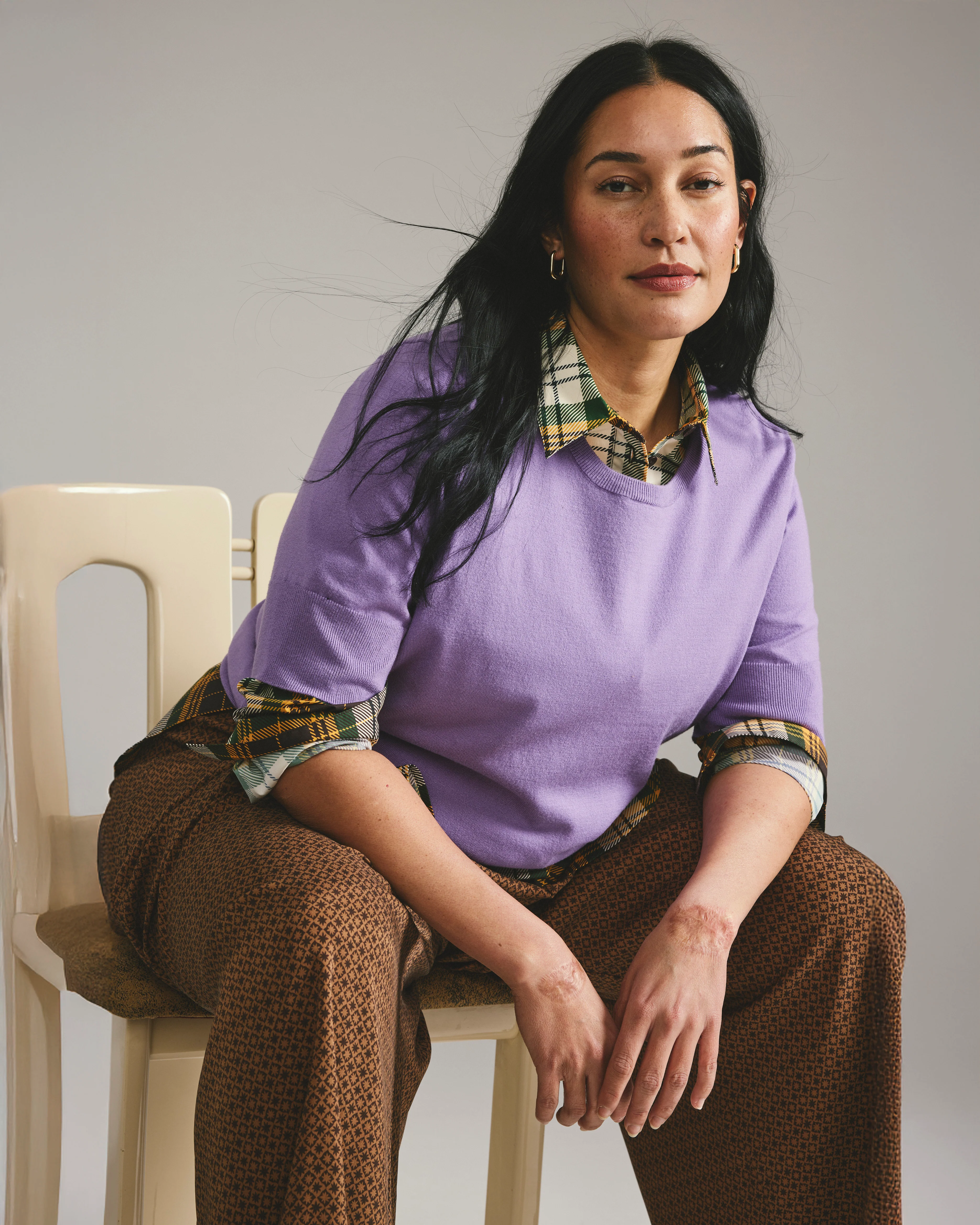 Henning x US Madison Shirt - Brown Plaid - Image 9