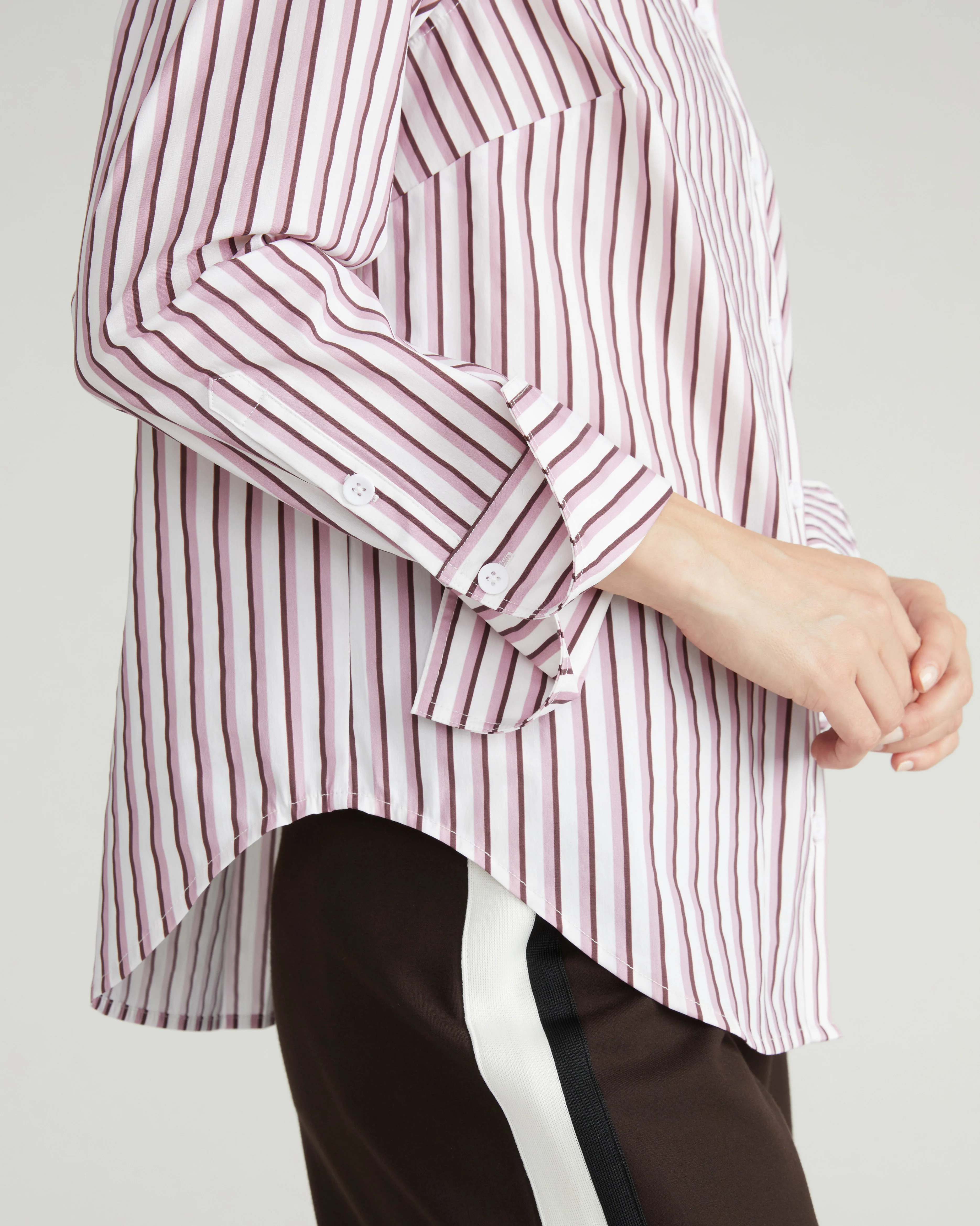 Henning x US Madison Shirt - Lilac Multi Stripe - Image 3