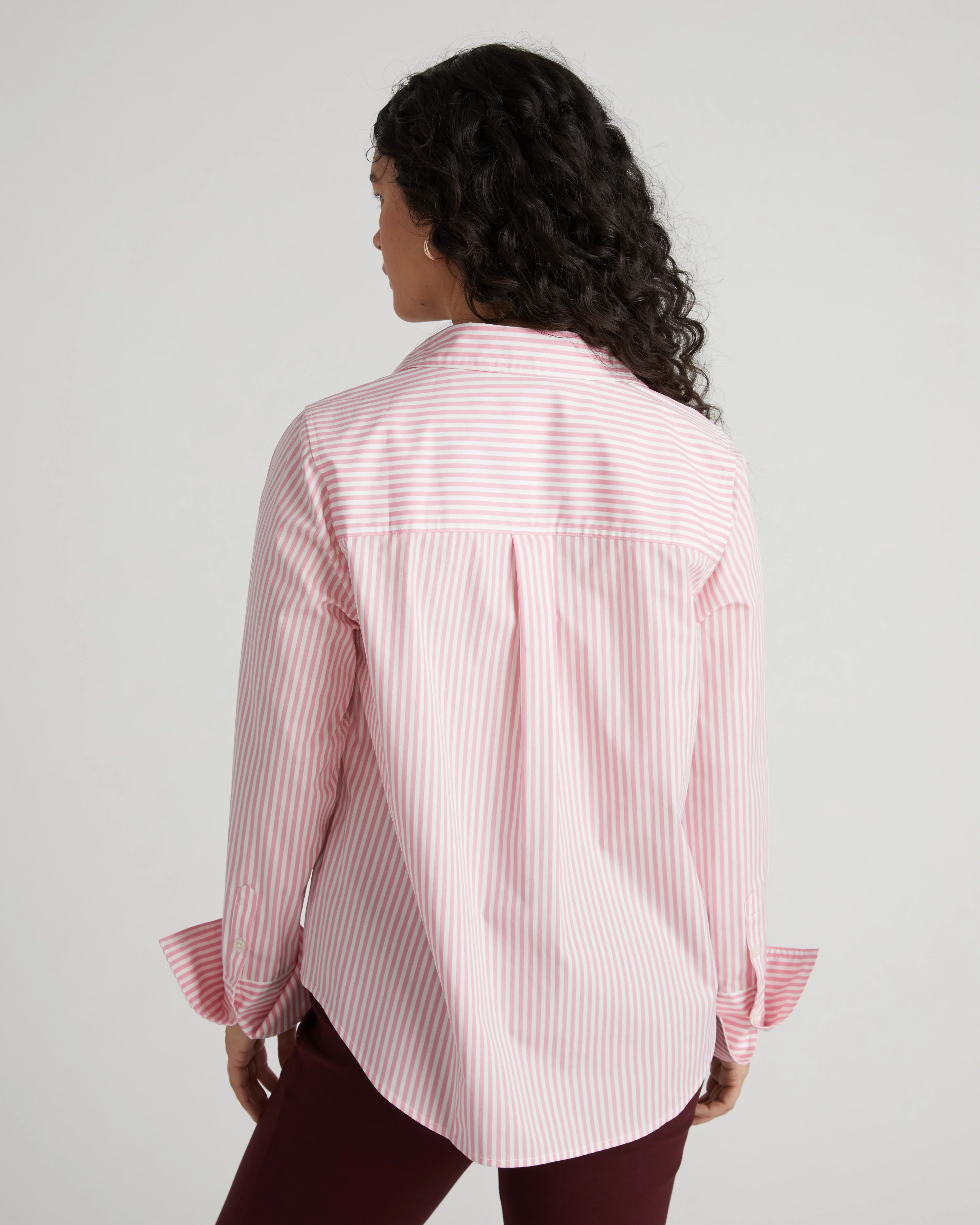 Henning x US Madison Shirt - Pink/White Stripe - Image 6