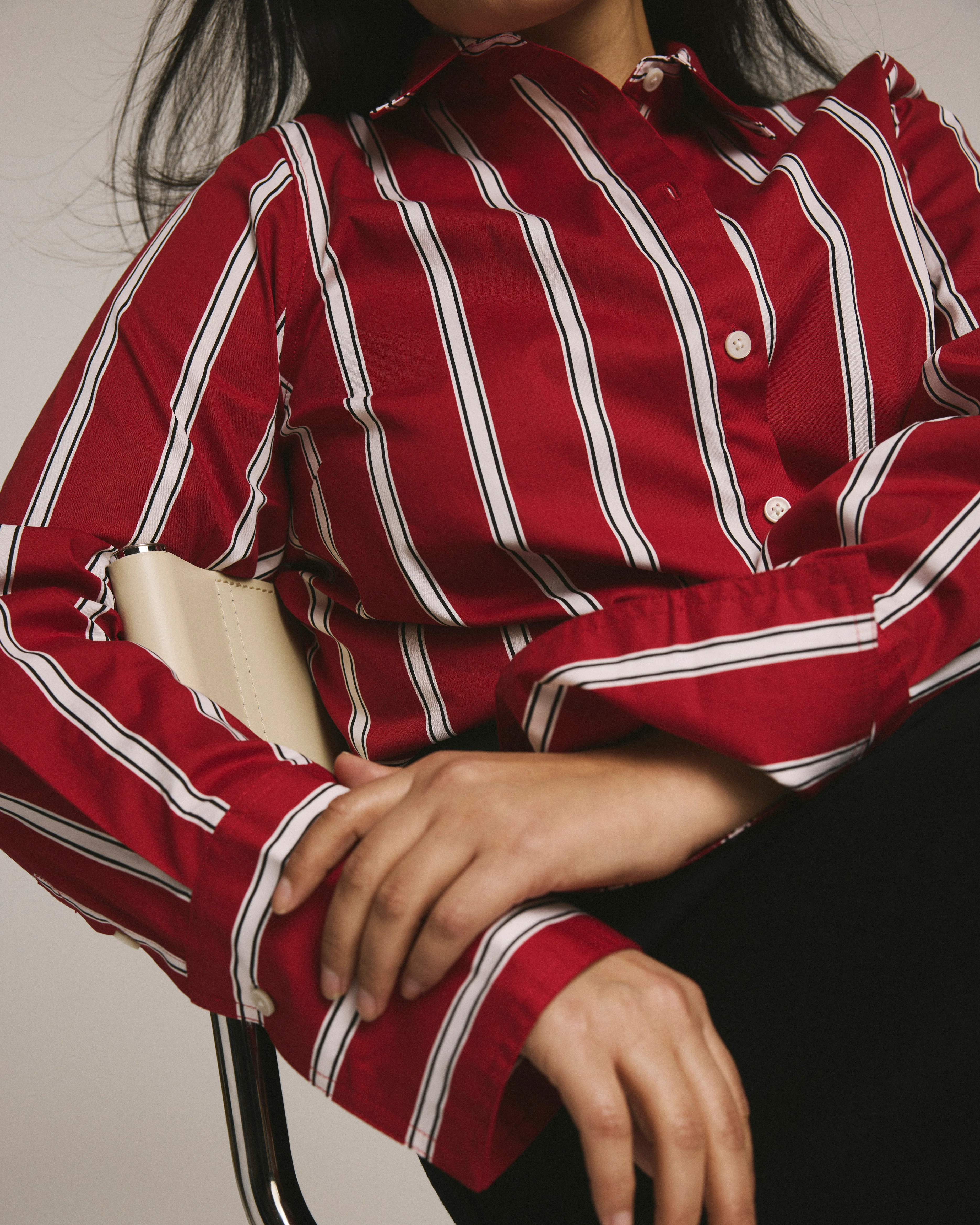 Henning x US Madison Shirt - Red/Black/White Stripe - Image 2