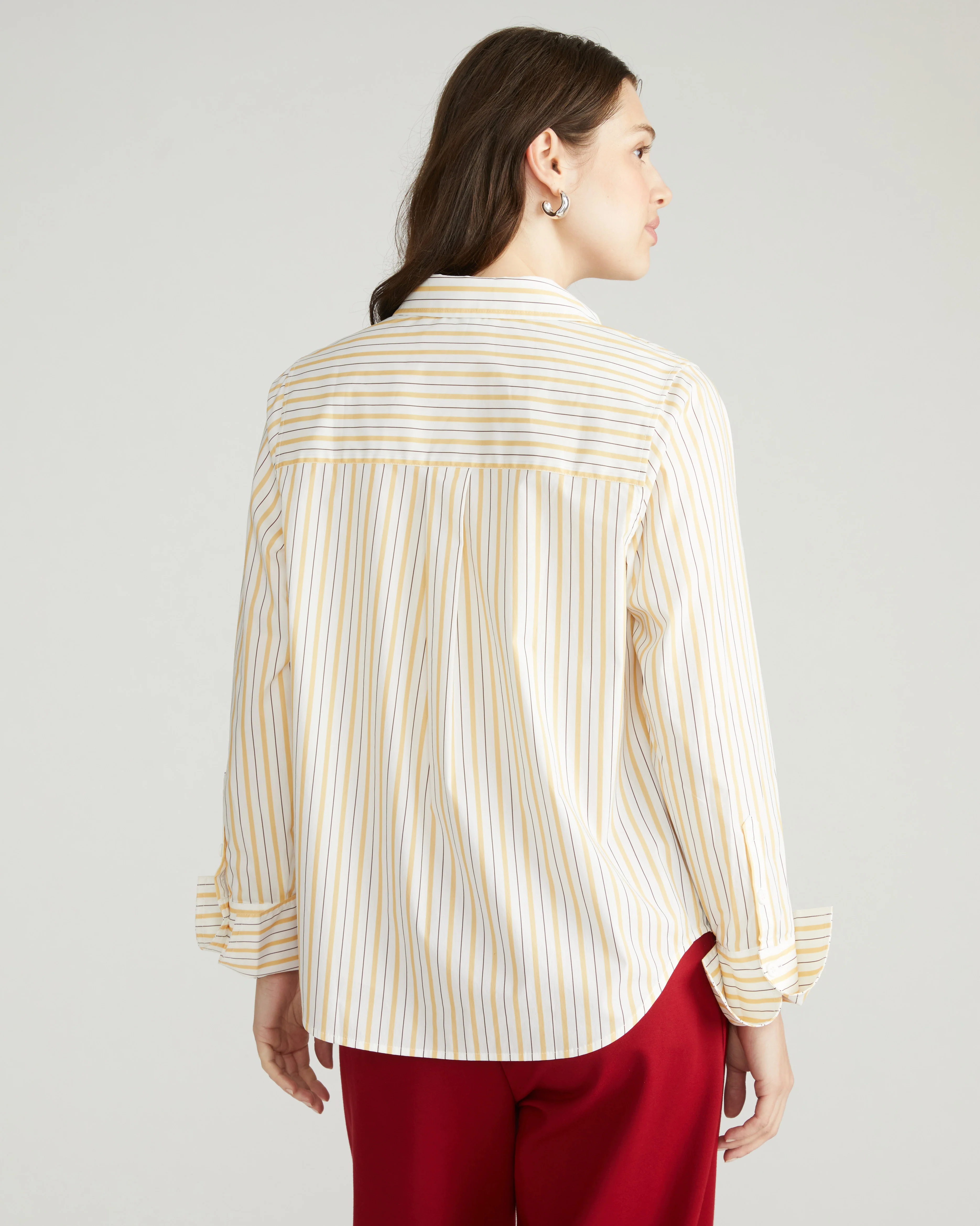 Henning x US Madison Shirt - Yellow Multi Stripe - Image 3