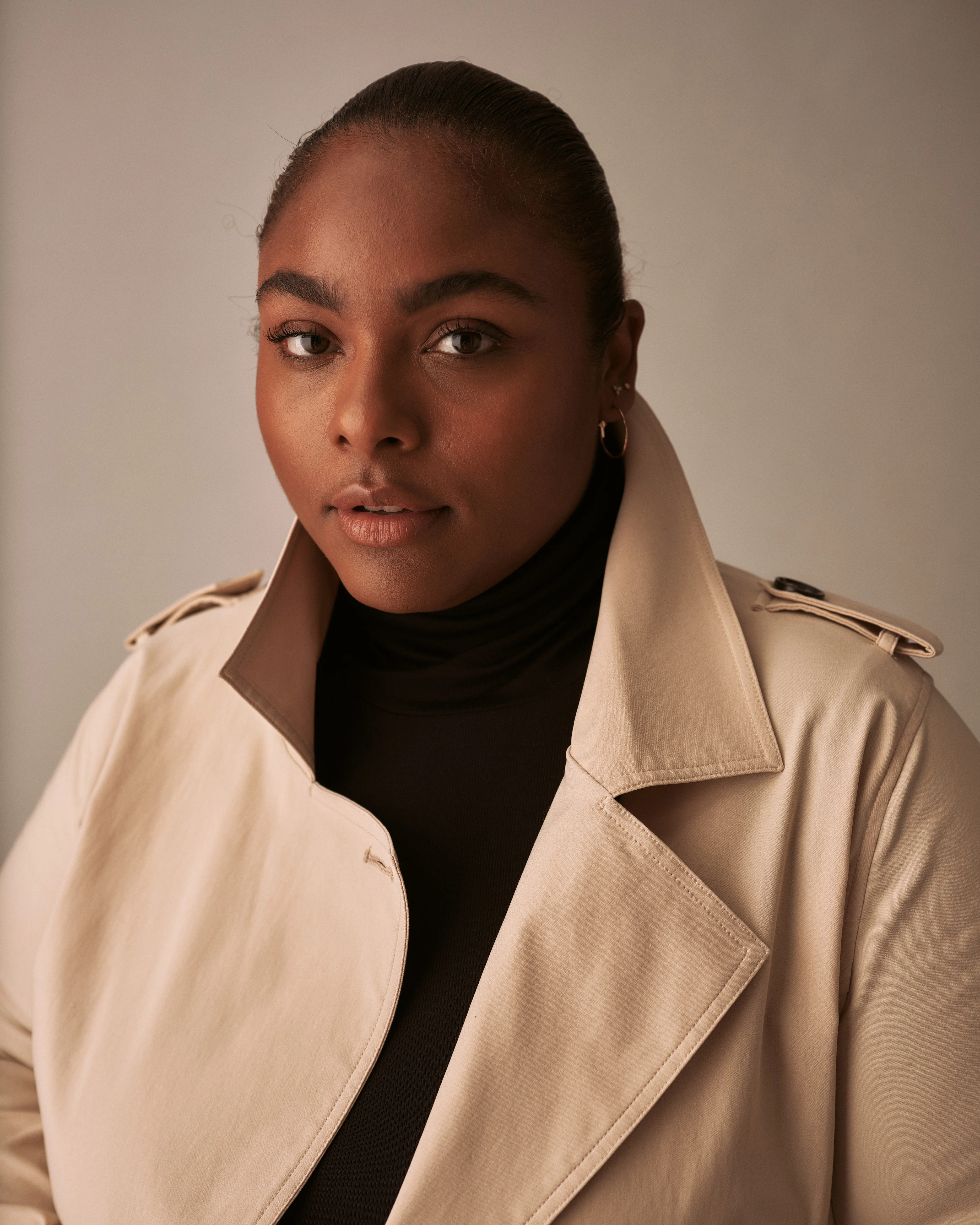 Henning x US Park Soft Trench - Birch - Image 3