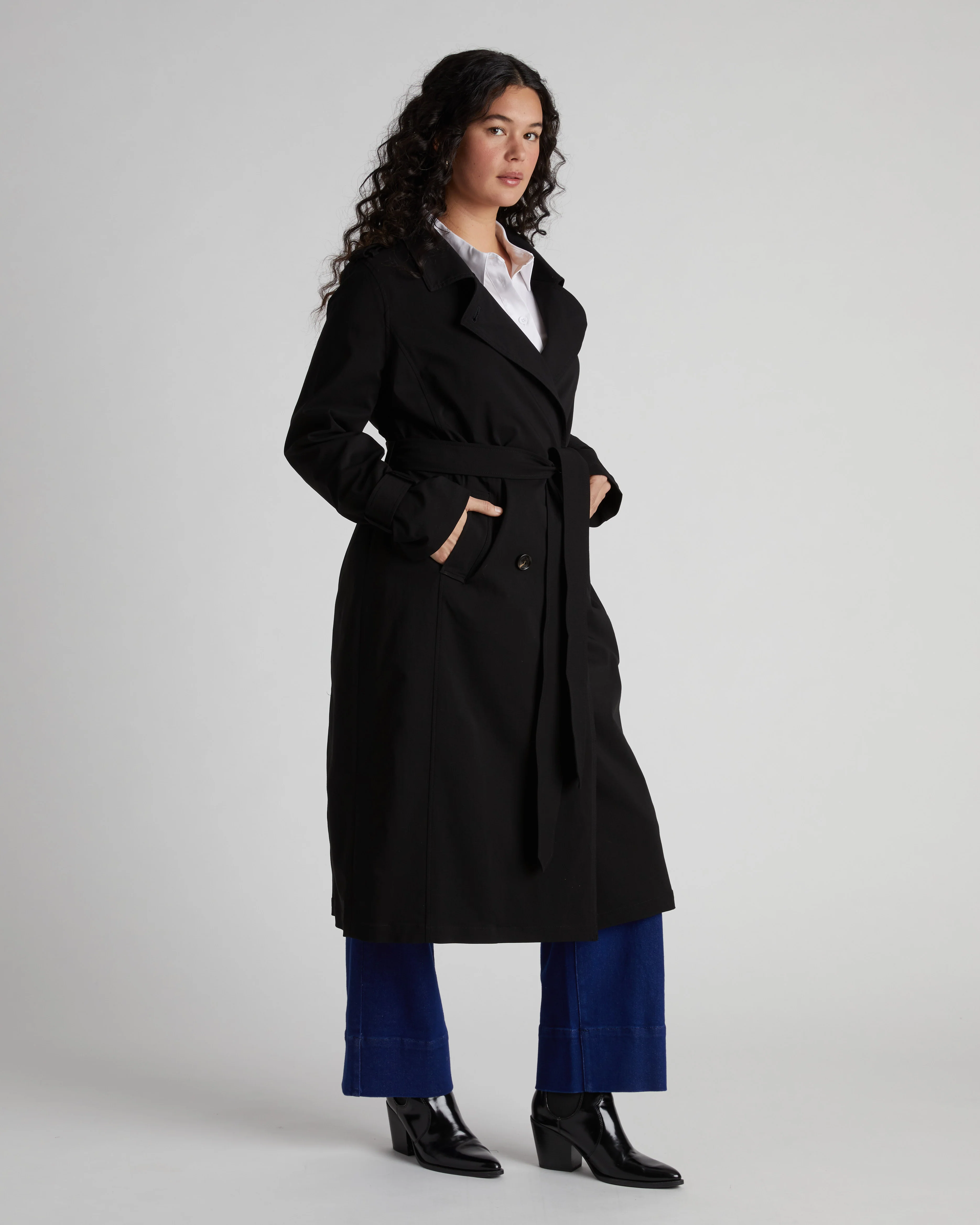 Henning x US Park Soft Trench - Black - Image 11