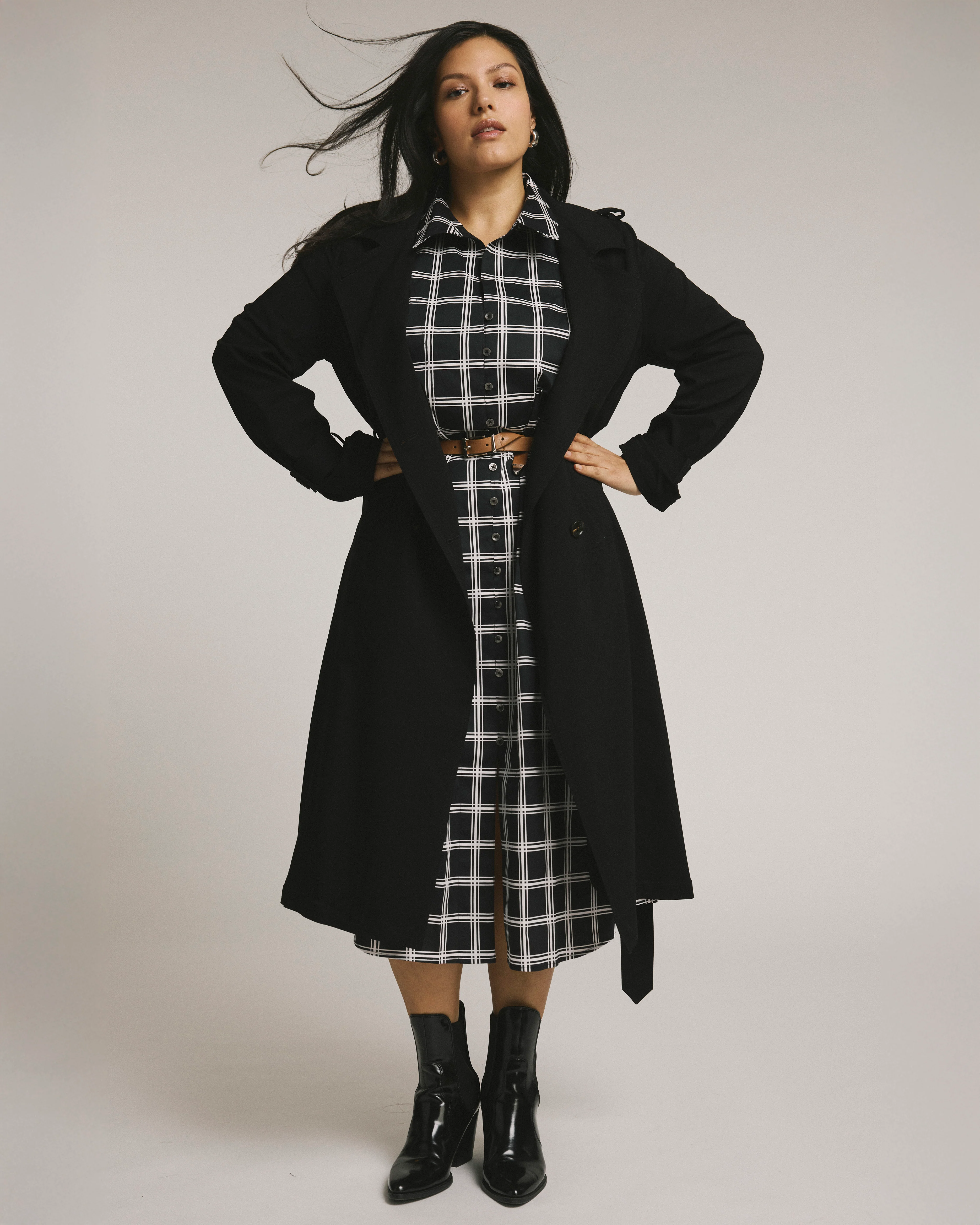 Henning x US Park Soft Trench - Black - Image 2